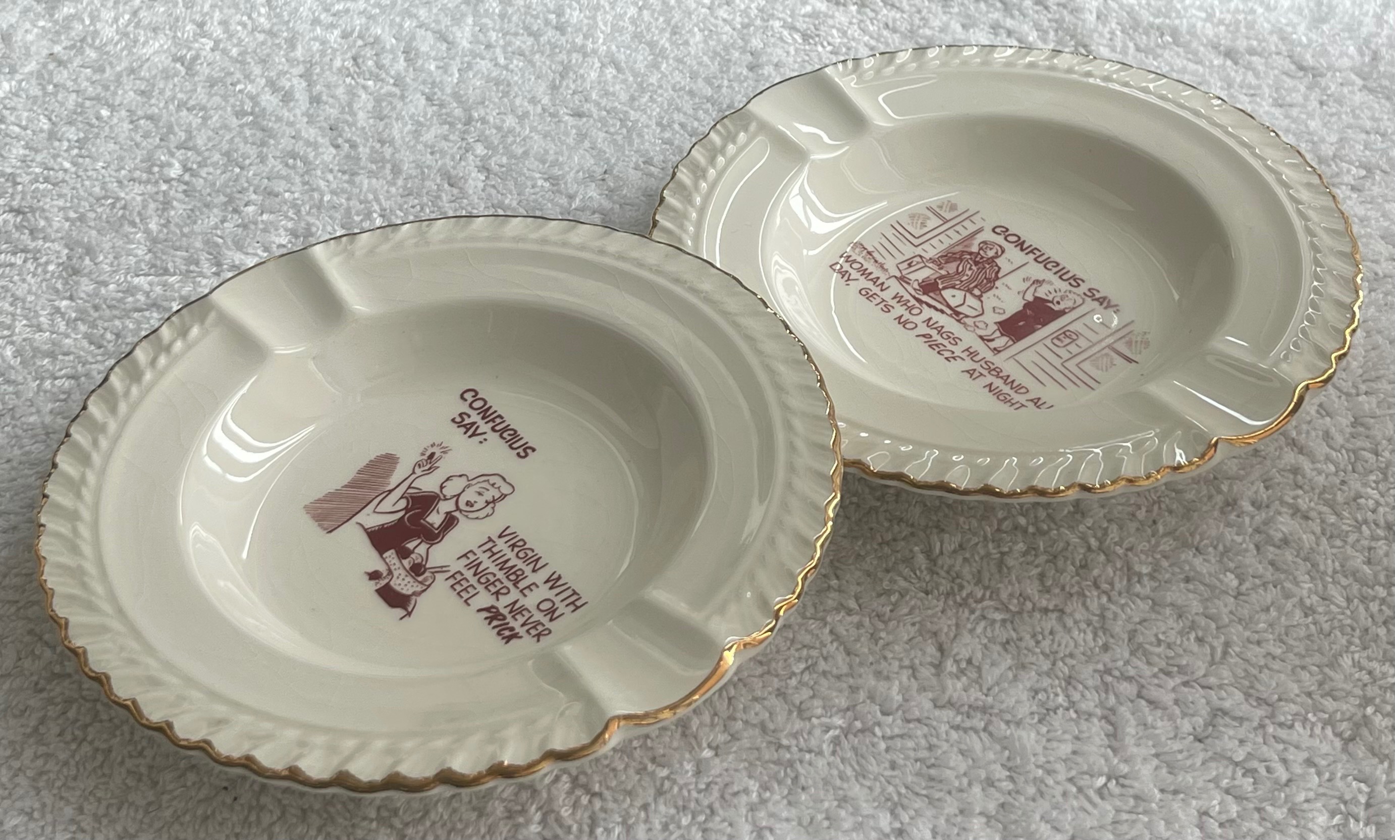 Vintage 1950s Novelty Ceramic Dishes (Set of 2) - photo 4