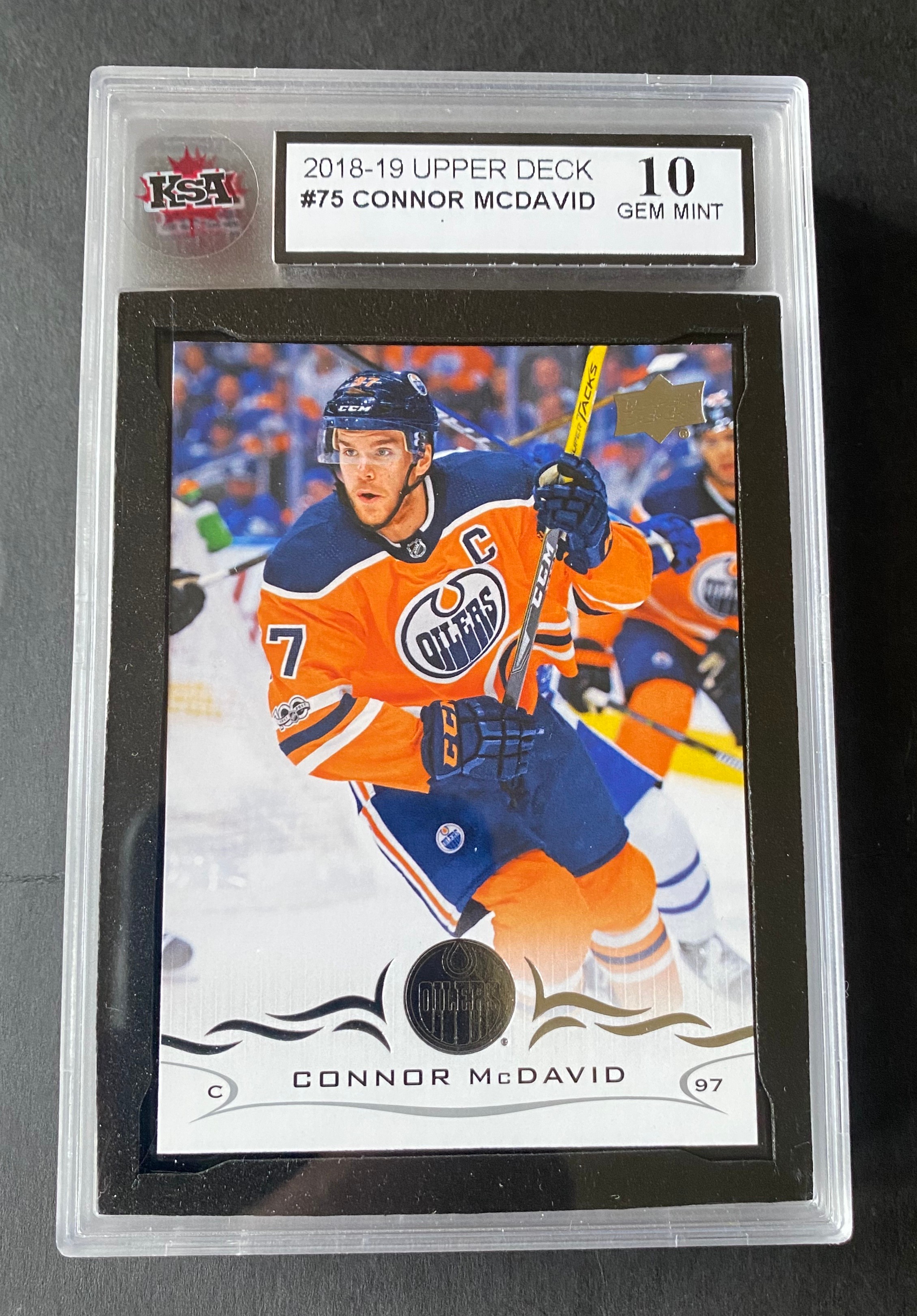 2018 Edmonton Oilers Connor Mcdavid 4th Year Mint KSA 10