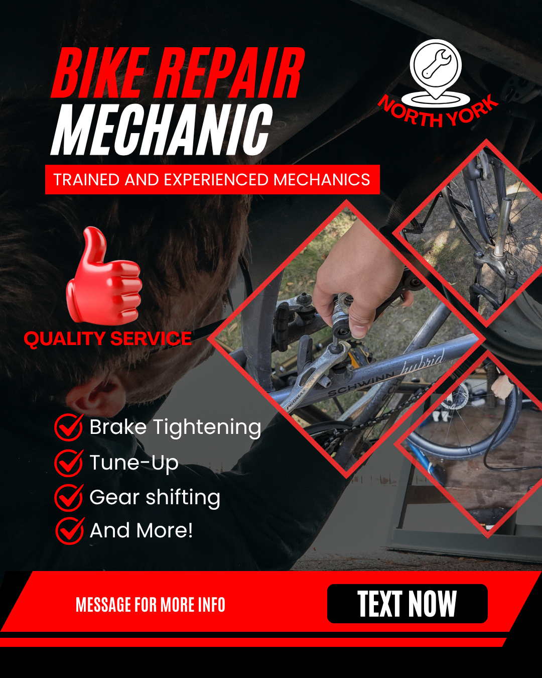 Local Bike Repair, Tune-Ups & Adjustments, Fast Turnaround