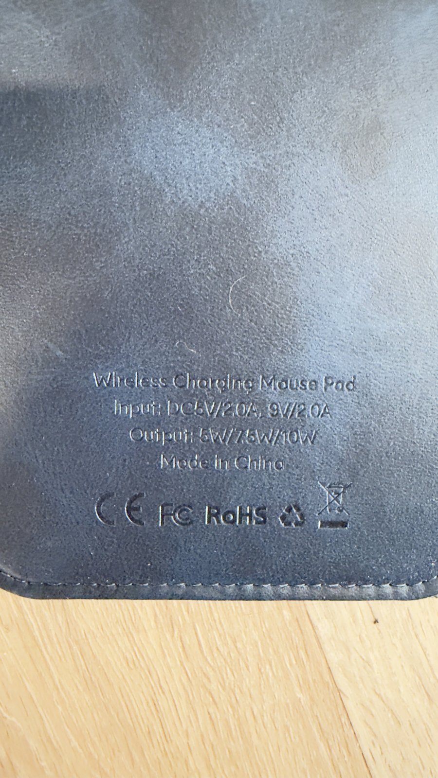 Wireless Charging Mouse Pad – 10W Qi Phone Charger, Navy - photo 3