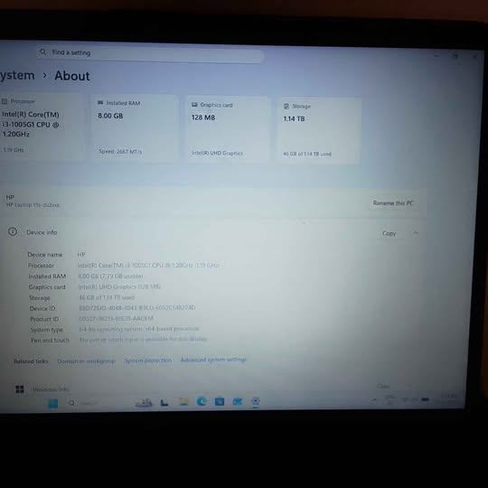 HP 15s Laptop – i3 10th Gen | 8GB RAM | 128GB SSD + 1TB HDD - photo 3
