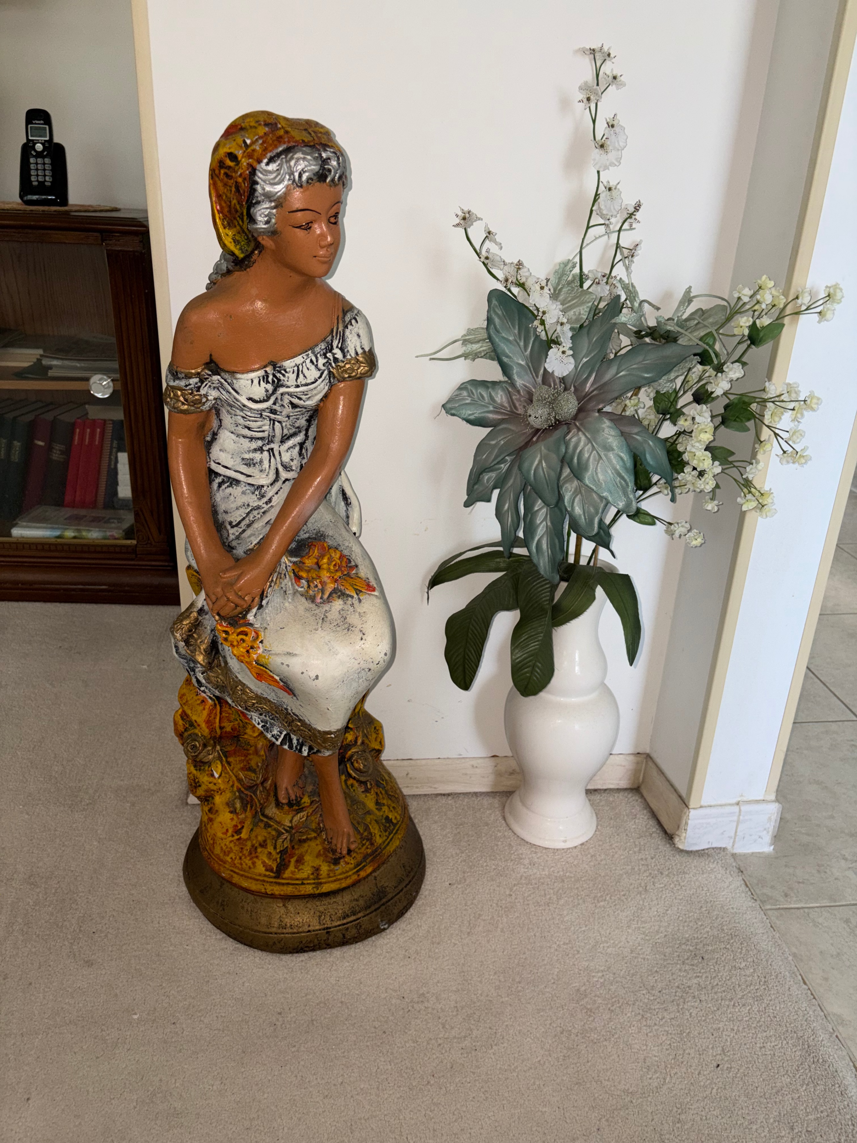 Vintage Lady Figurine Statue