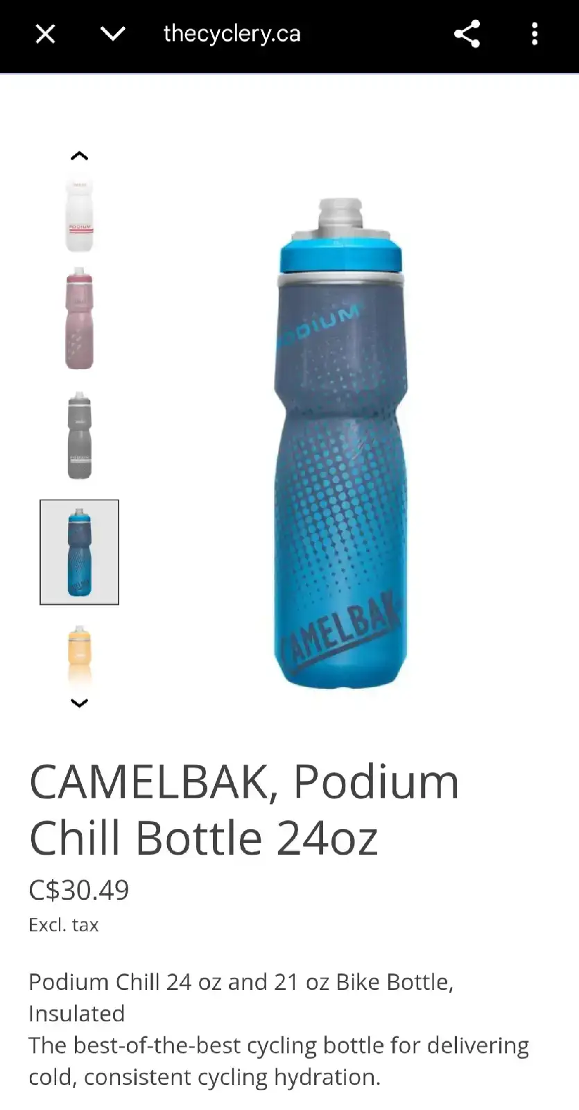 Camelbak Podium Chill Bottle 24oz - photo 2