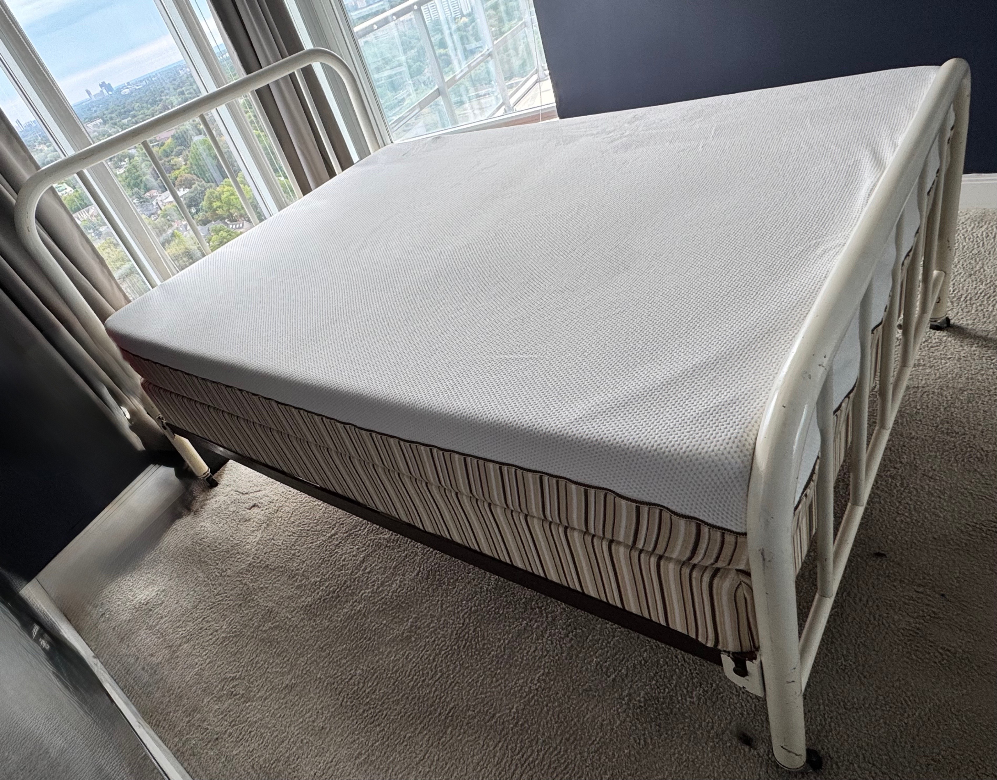 Essentia Full-Size Mattress, Mattress Base, and Bed Frame