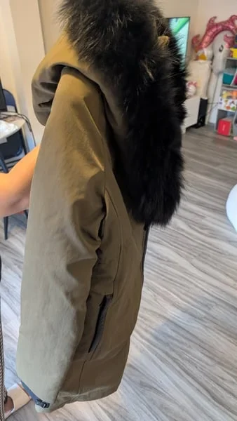 Rudsak Women's Olive Green Parka, Fur Hood - Medium - photo 2