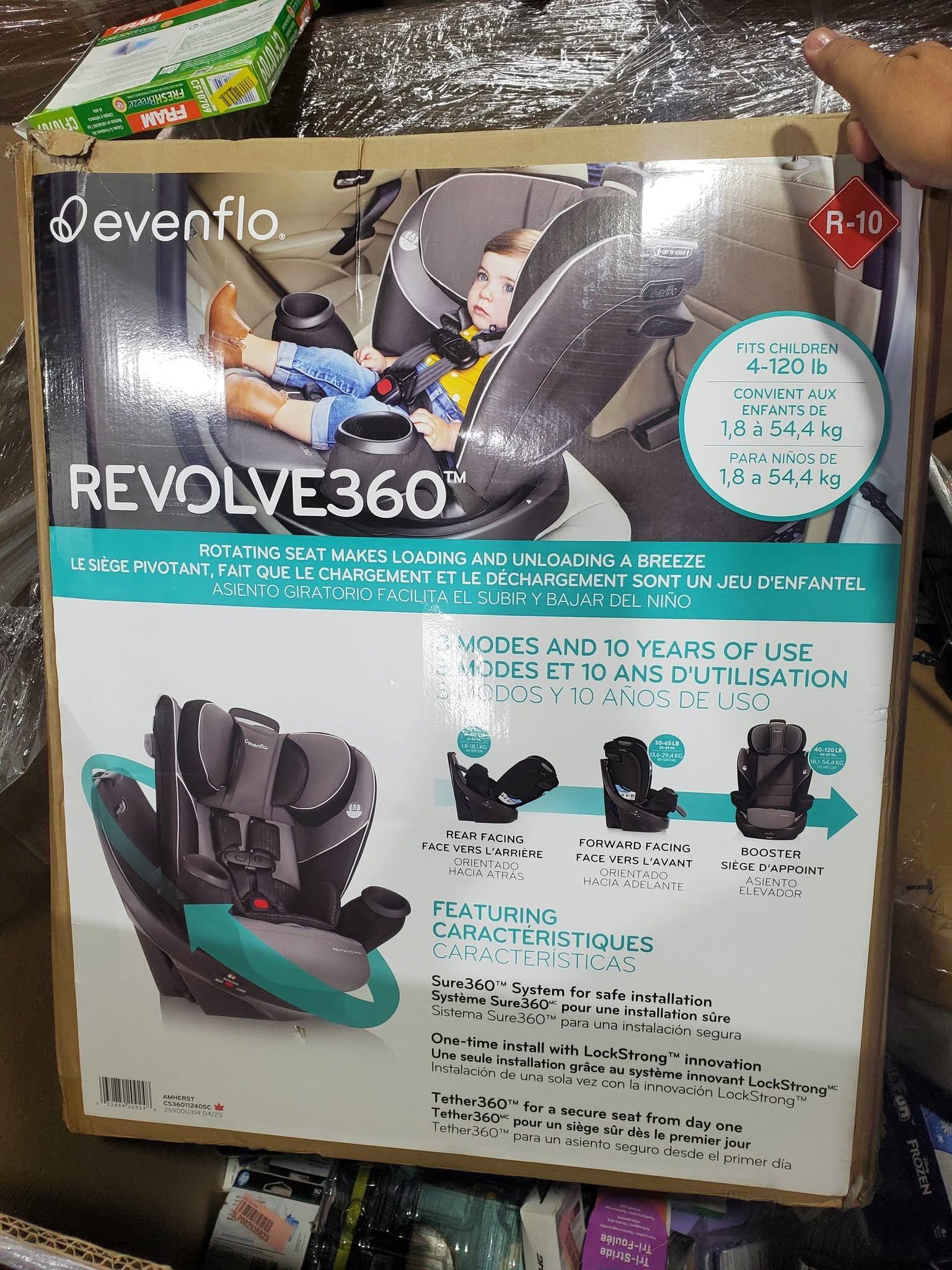 Evenflo Revolve360 – Rotational All‑In‑One Convertible Car Seat