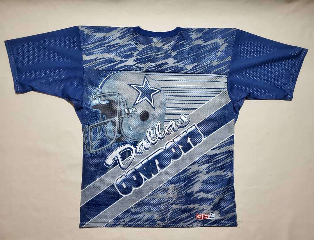 Dallas Cowboys All-Over Print CCM Maska Jersey - photo 2