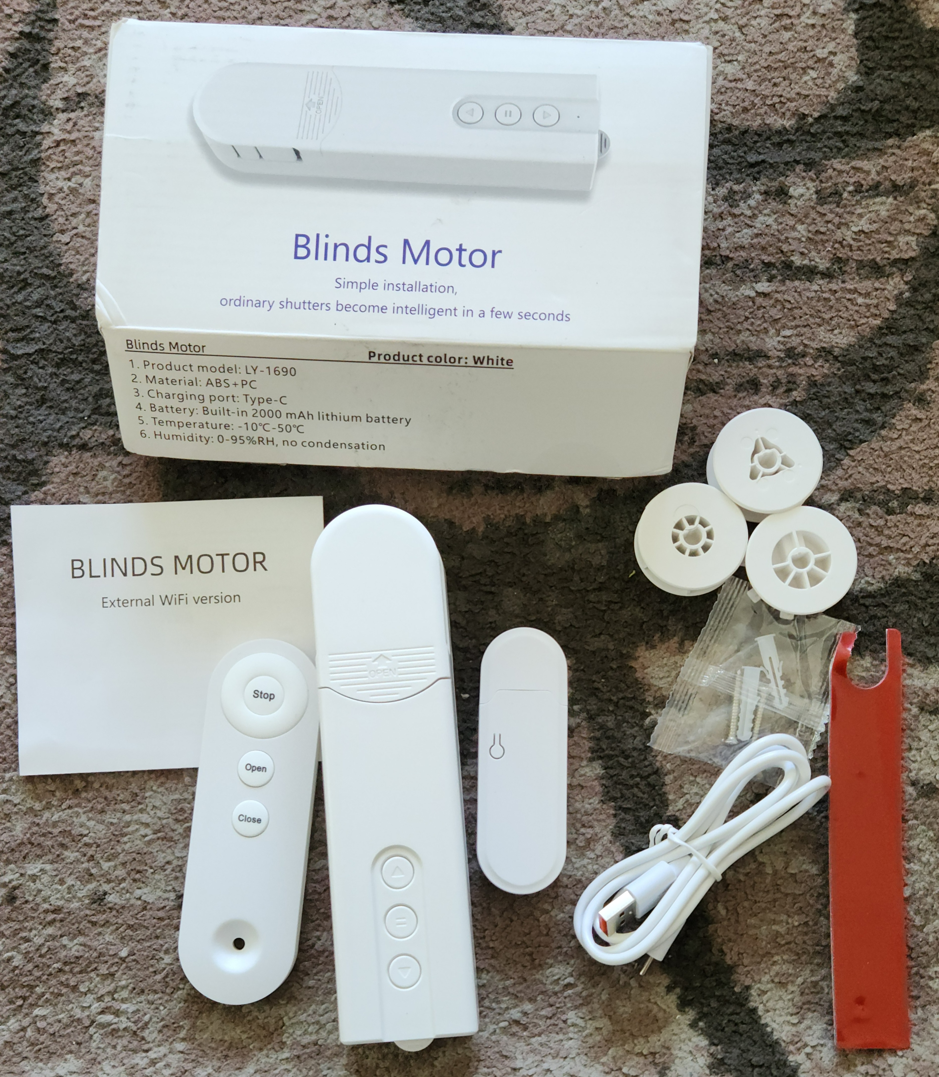 Smart Blinds Motor – LY-1690, WiFi Version, New in Box