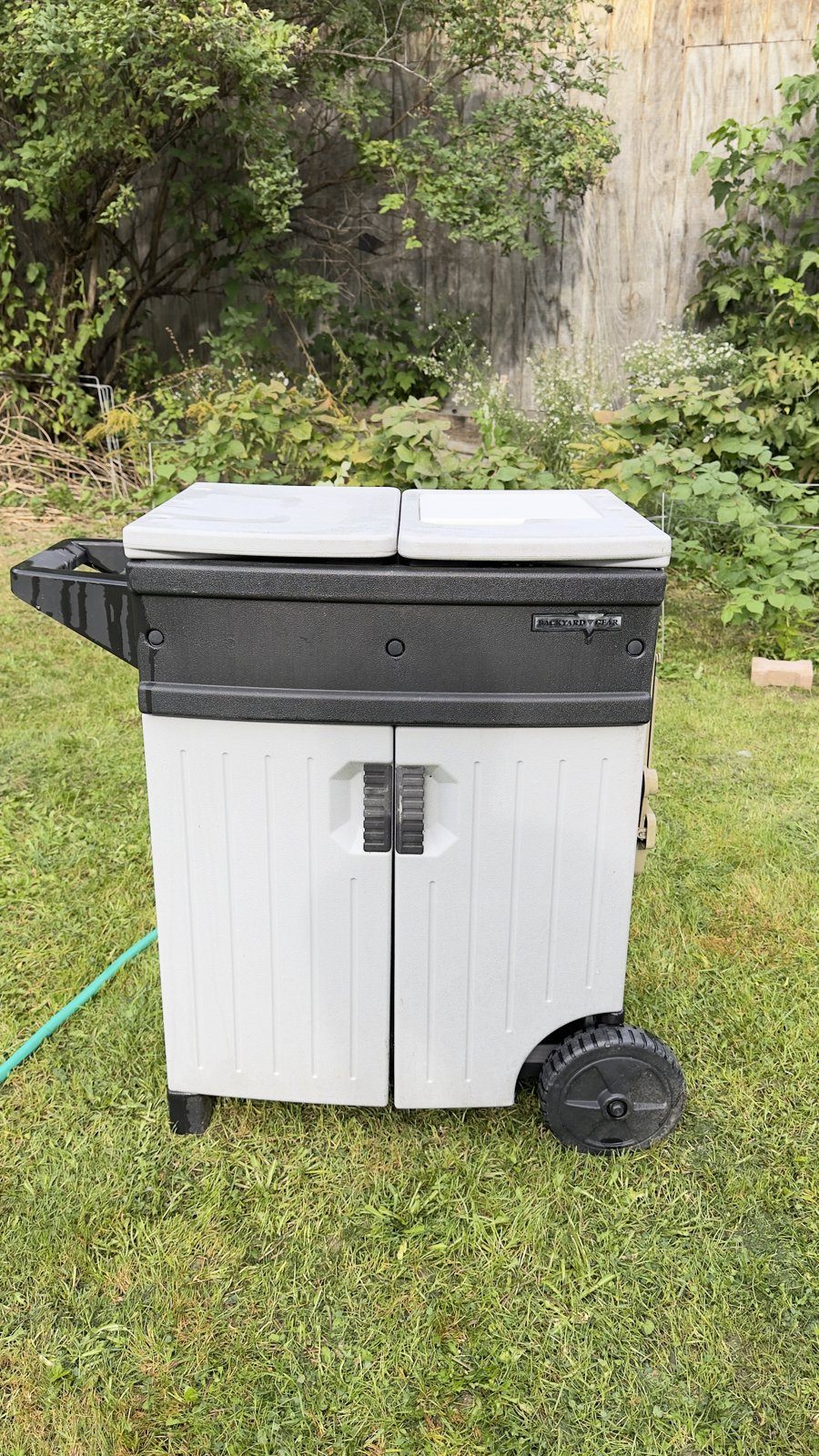 Backyard Gear Outdoor Patio Cart – Storage Cabinet on Wheels - photo 2
