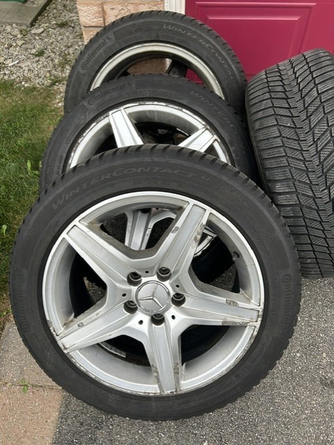 17" Mercedes Wheels & Tires (5x112)-winter- Fits MB C, E,CLA - photo 3