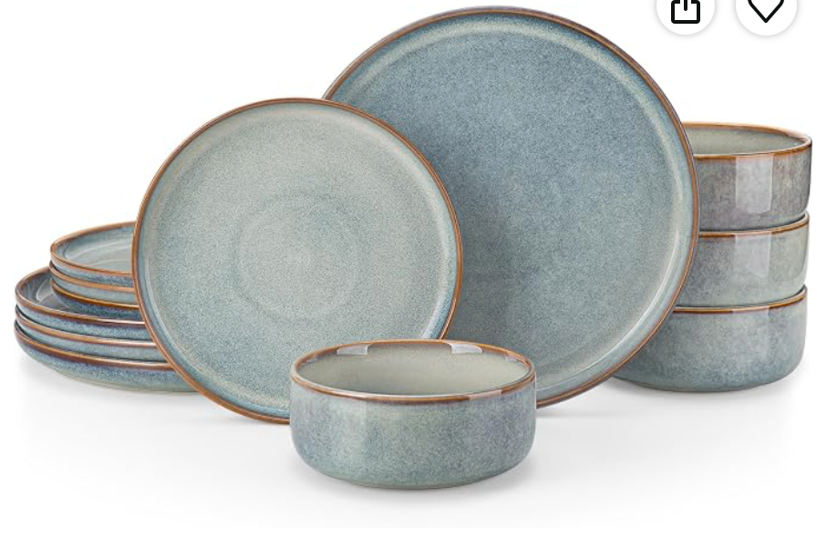12 Piece Ceramic Dinnerware Set, Like New