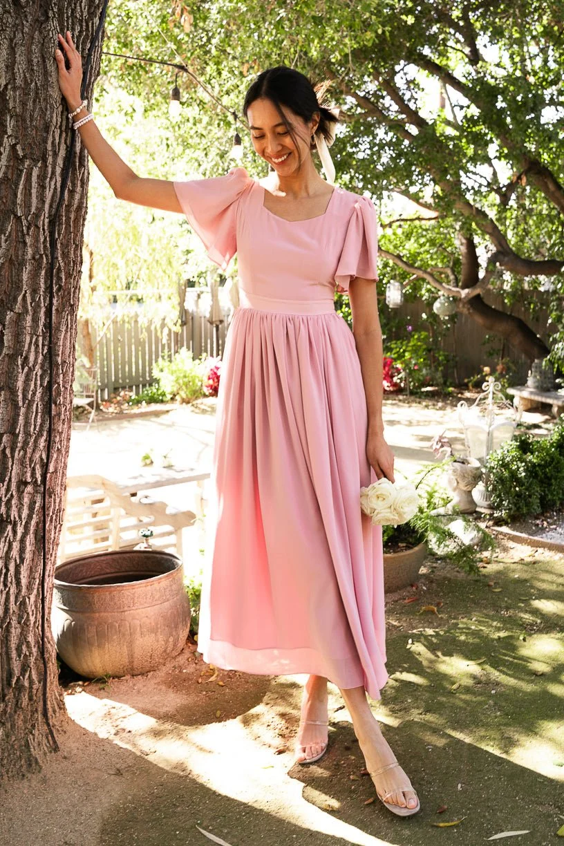Abbie Dress in Blush - 32 W