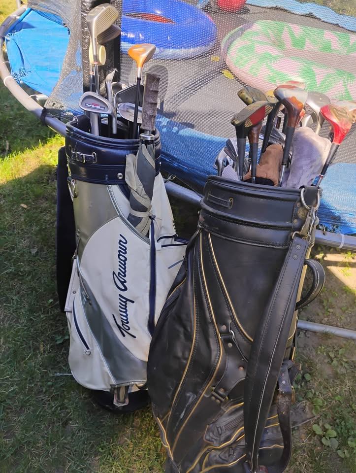 2 Golf Bags and Golf Clubs Right Handed