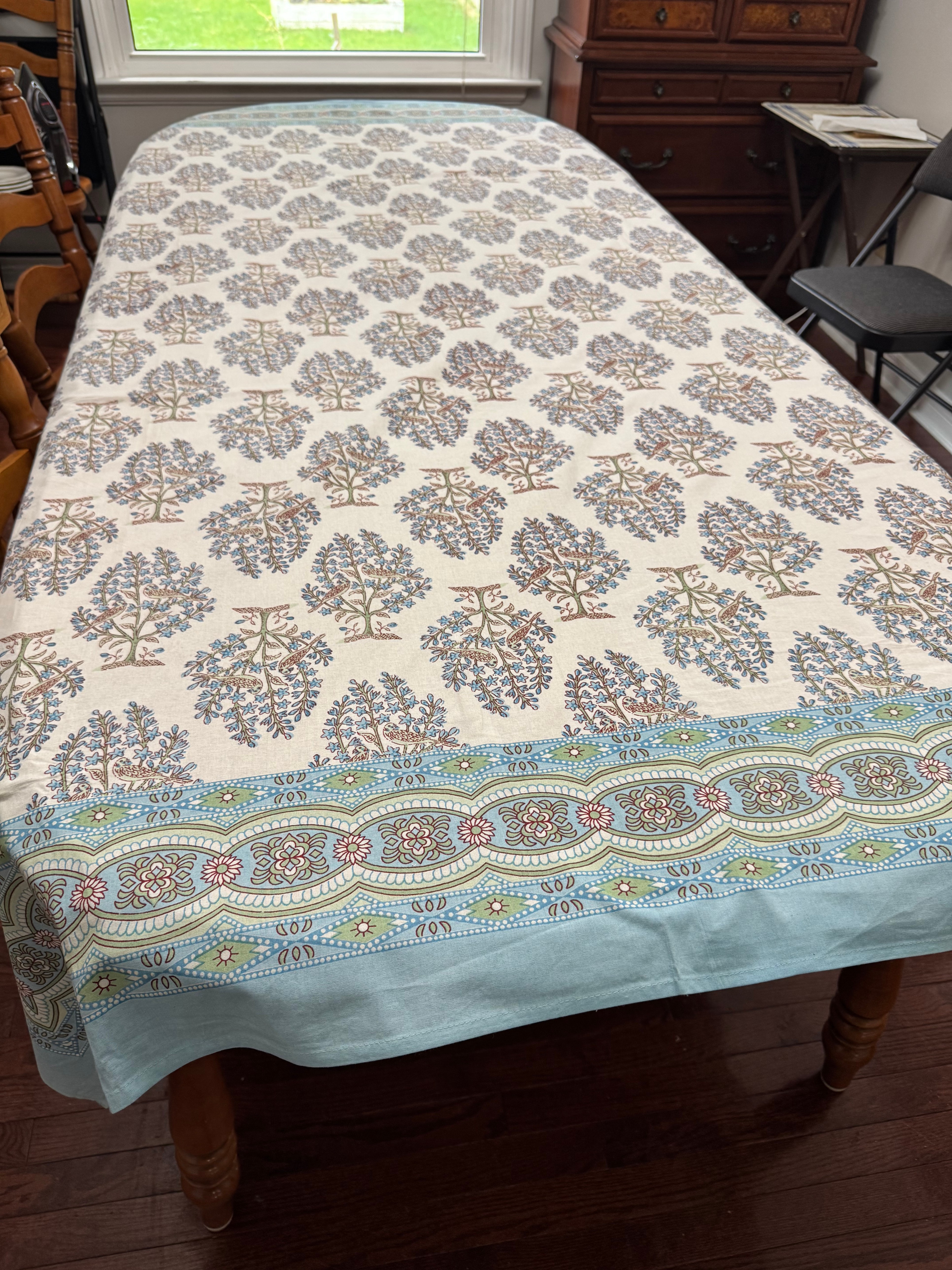 Brand New • Floral Print Cotton Tablecloth • Steal Deal