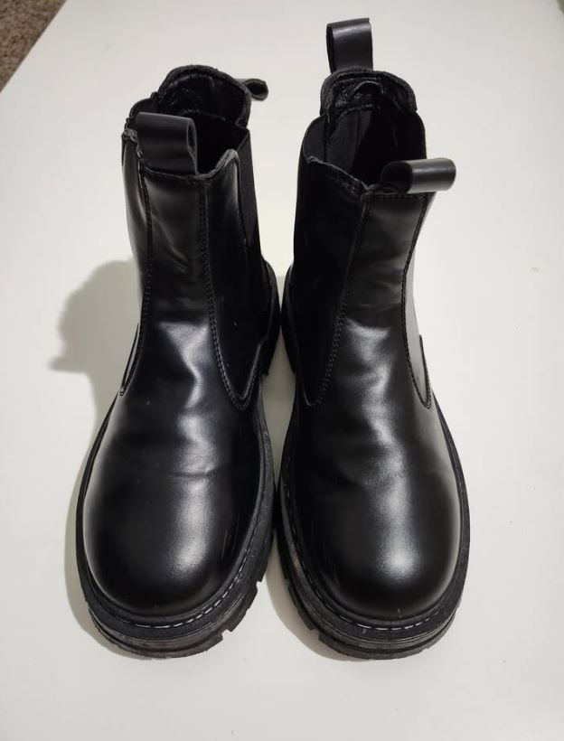 Shoes Black Leather Size (Men 7.5) (Women 9) - photo 3