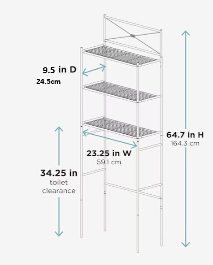 Bathroom Silver Stainless Steel Cabinet Space Saver - photo 5