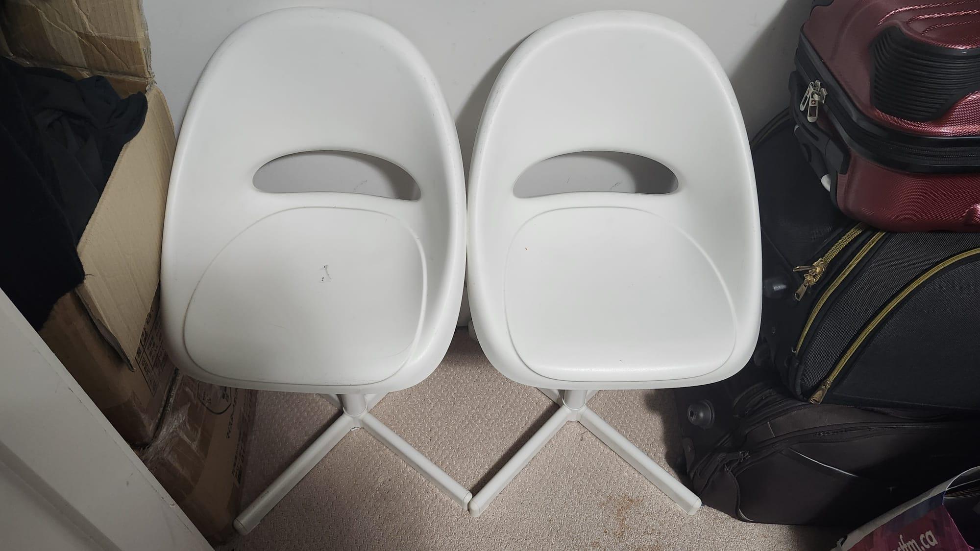 Set of 2 IKEA LOBERGET Junior Desk Chairs – White - photo 2