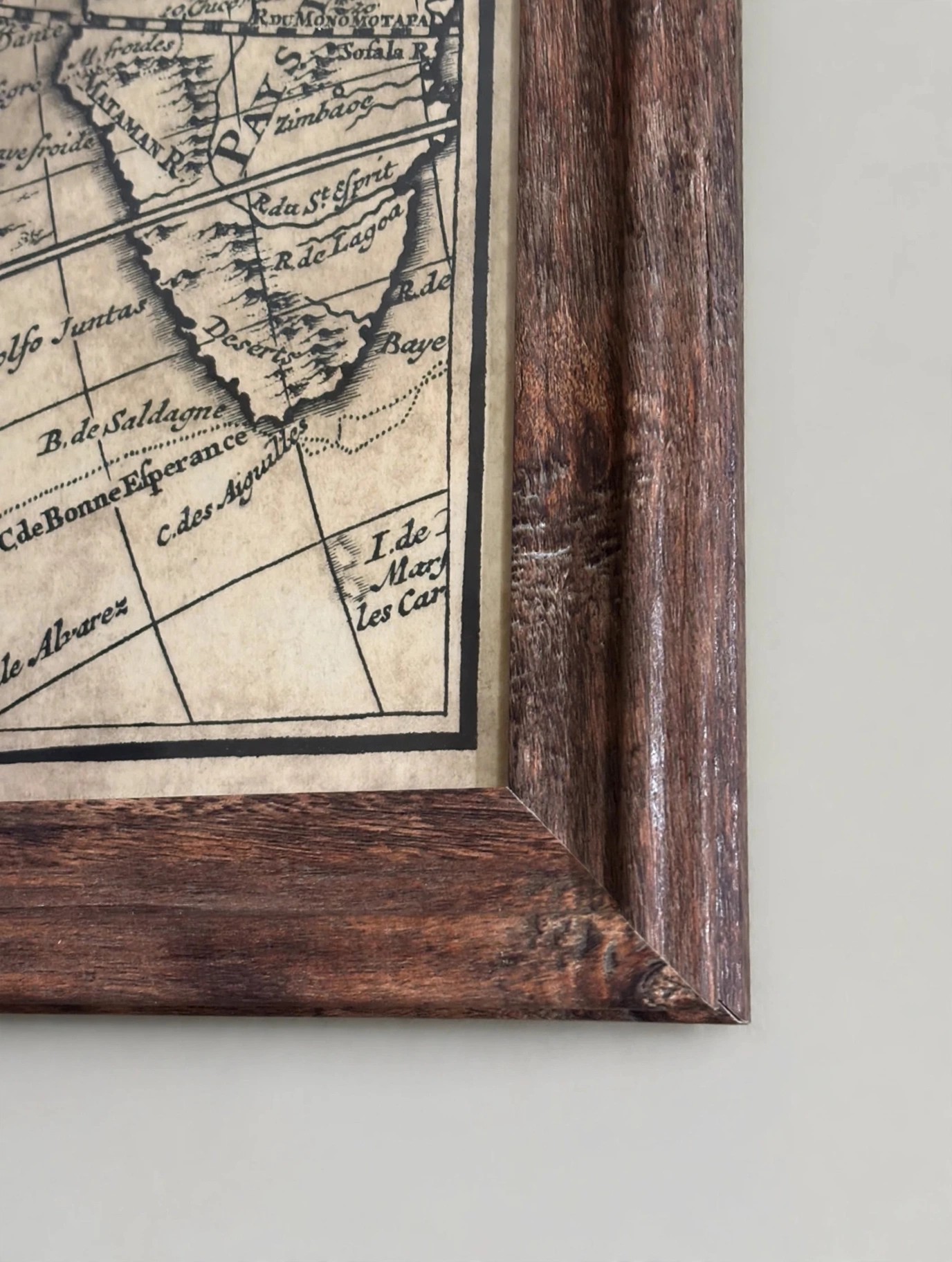 RH L'Isle 1720 World Map Nine-Panel Framed Gallery Wall Art - photo 5