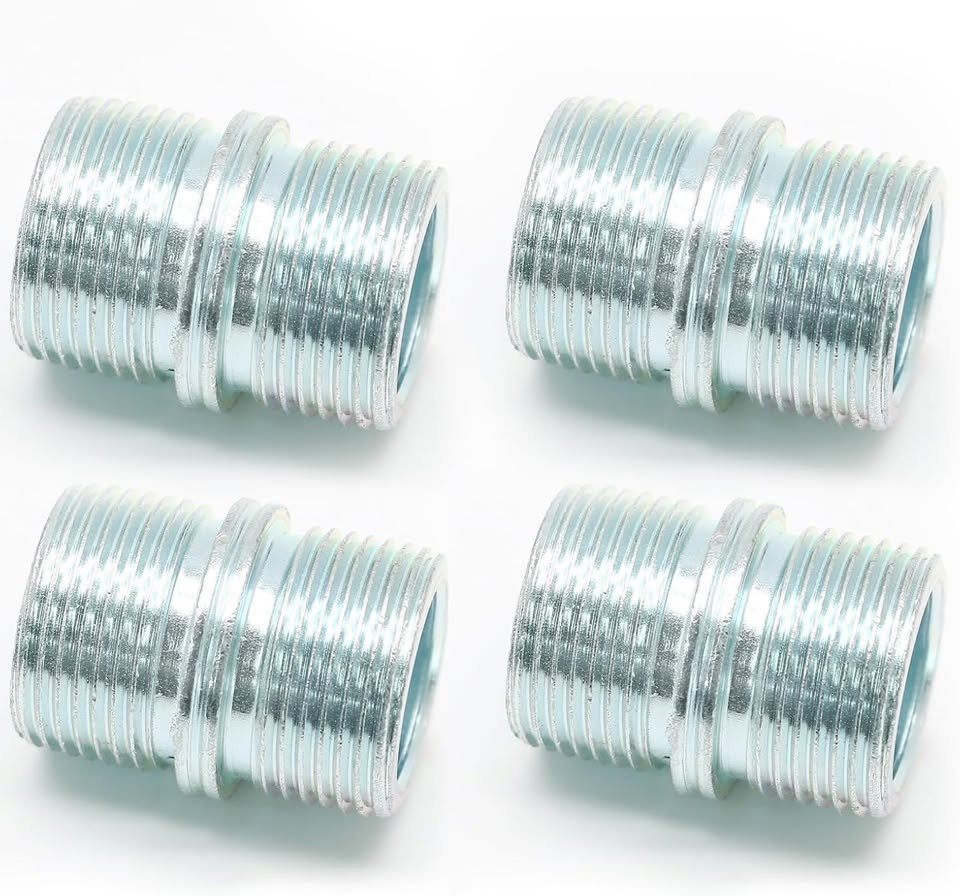 NEW 4pcs Carbon Steel 25 25.4mm Pipe Shelf Rack Pole Connectors