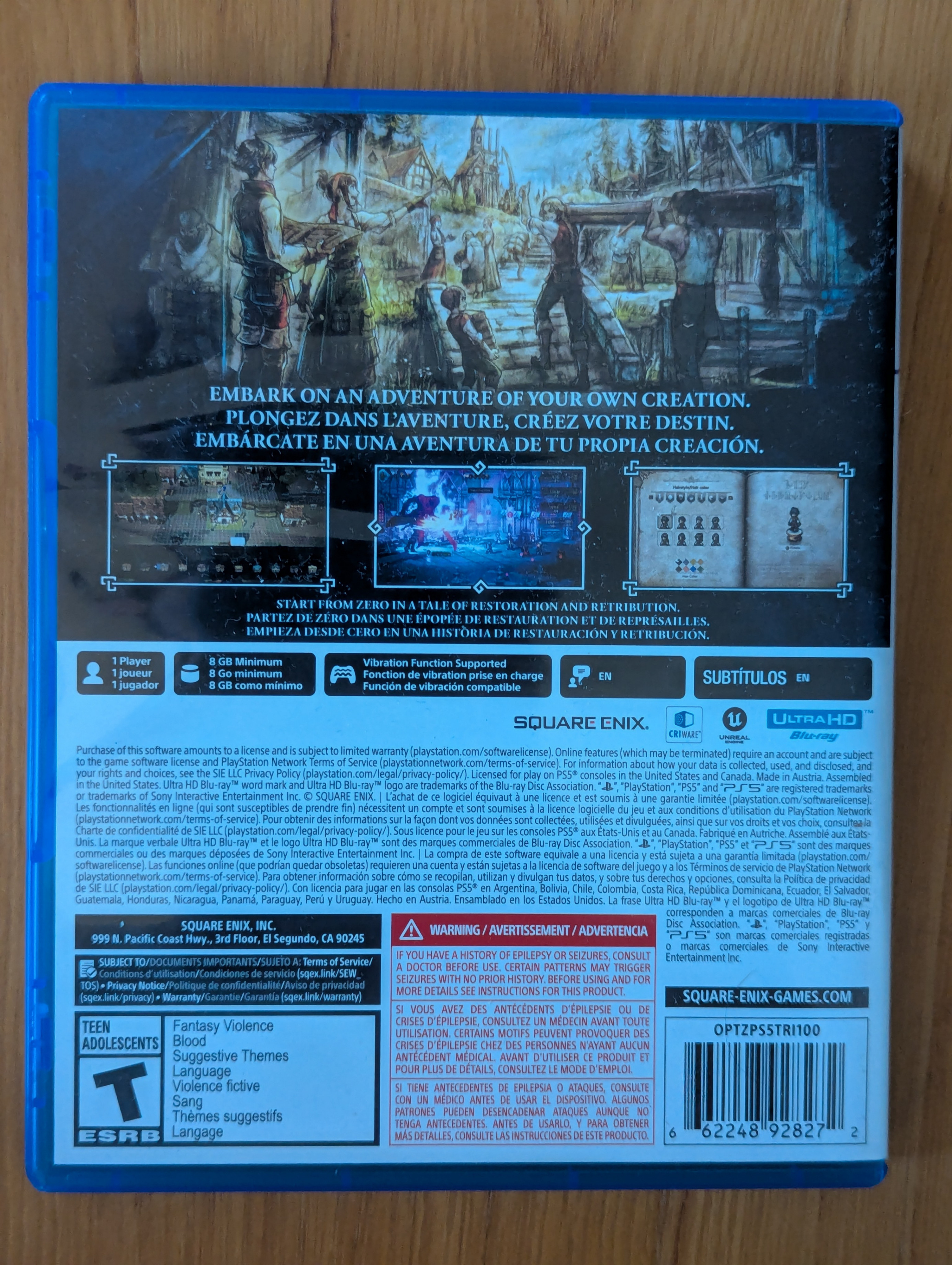 Octopath Traveler 0 - PS5 - Like New - photo 2