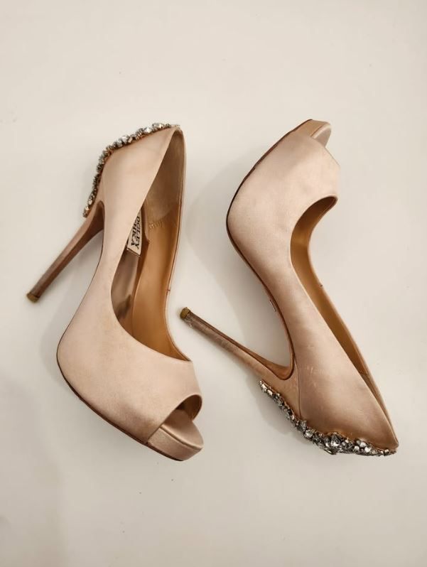 Sandals Badgley Mischka High Heels Size 6.5 - photo 3