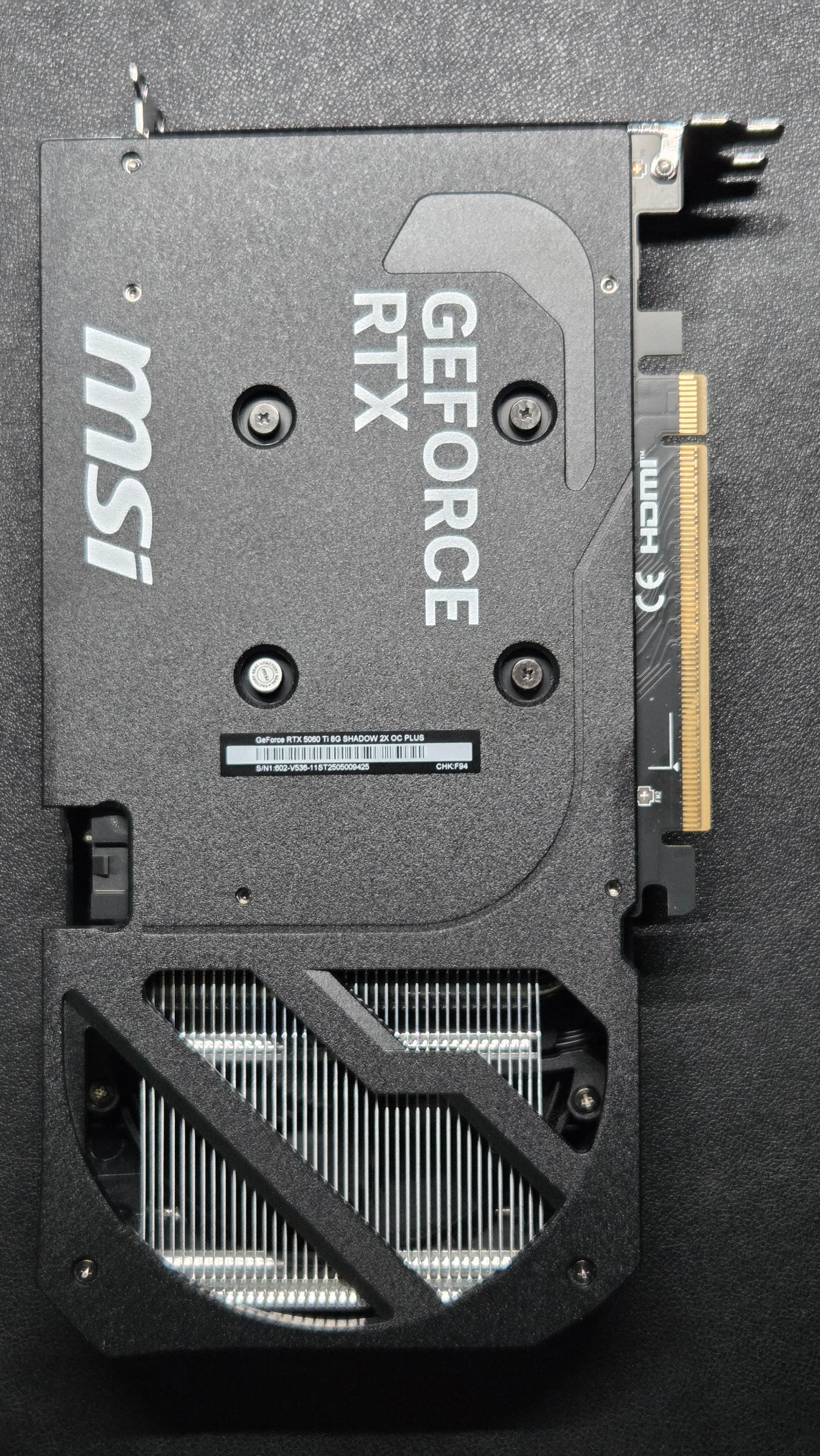 MSI GeForce RTX 5060 Ti 8G GDDR7 Shadow 2X OC Plus Graphics Card - photo 2