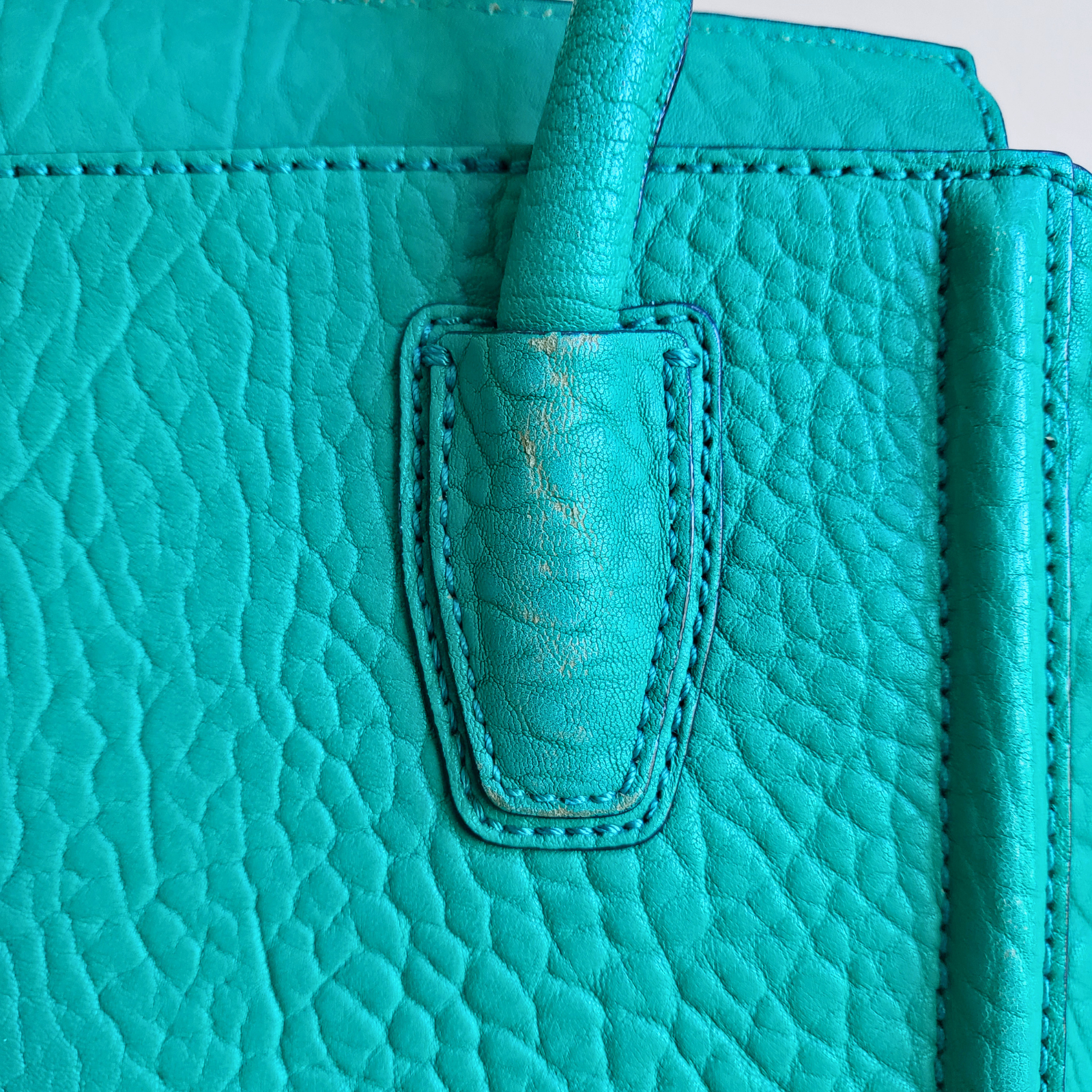 MCM - Mini Oasis Green Satchel Tote With Tags - Pre-Loved! 👜 - photo 4