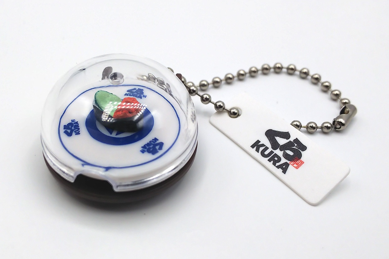 Cucumber Ikura Salmon Roe Kura Sushi Keychain Charm