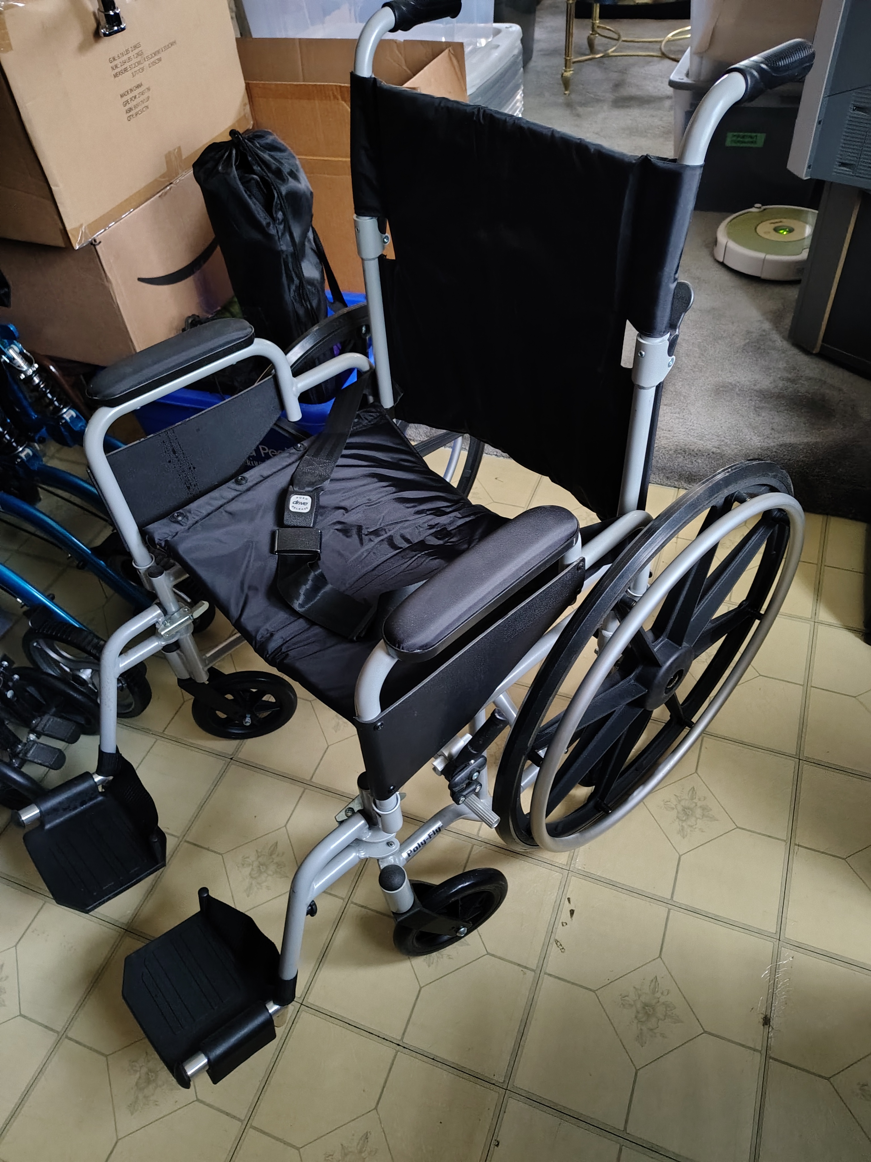 Drive Poly-Fly High Strength Transport Chair TR20