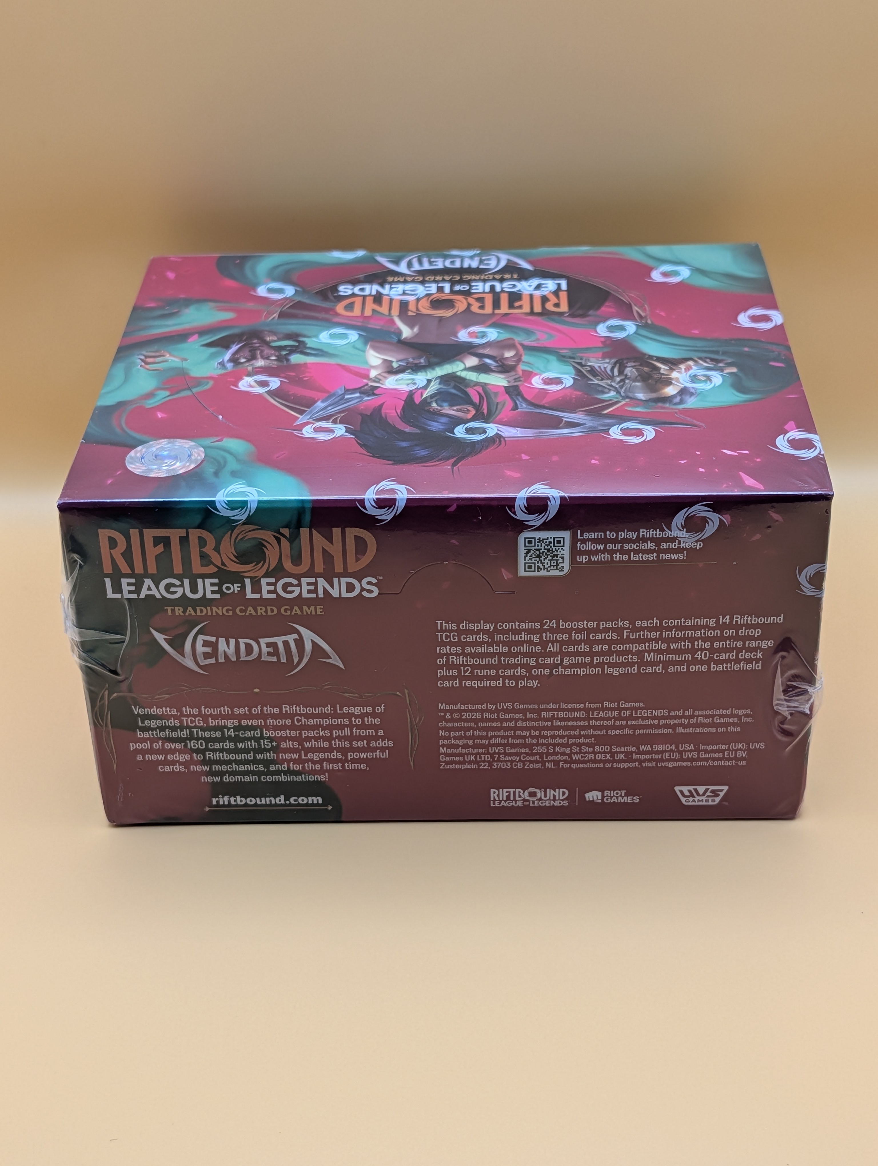 Riftbound TCG Vendetta Booster Box Sealed - photo 3