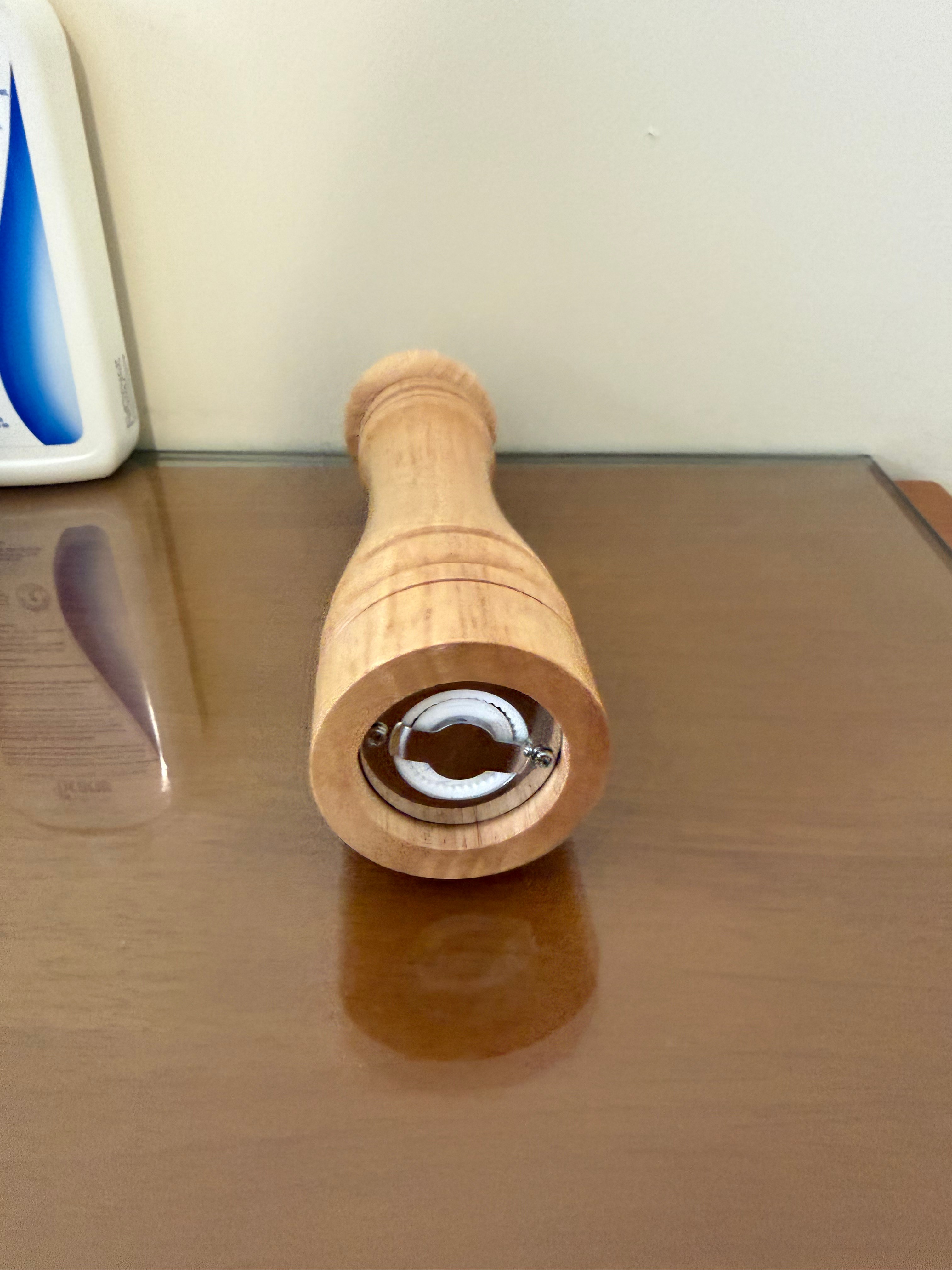 Ulalaza Wooden Salt & Pepper Mill – Adjustable Ceramic Grinder - photo 5