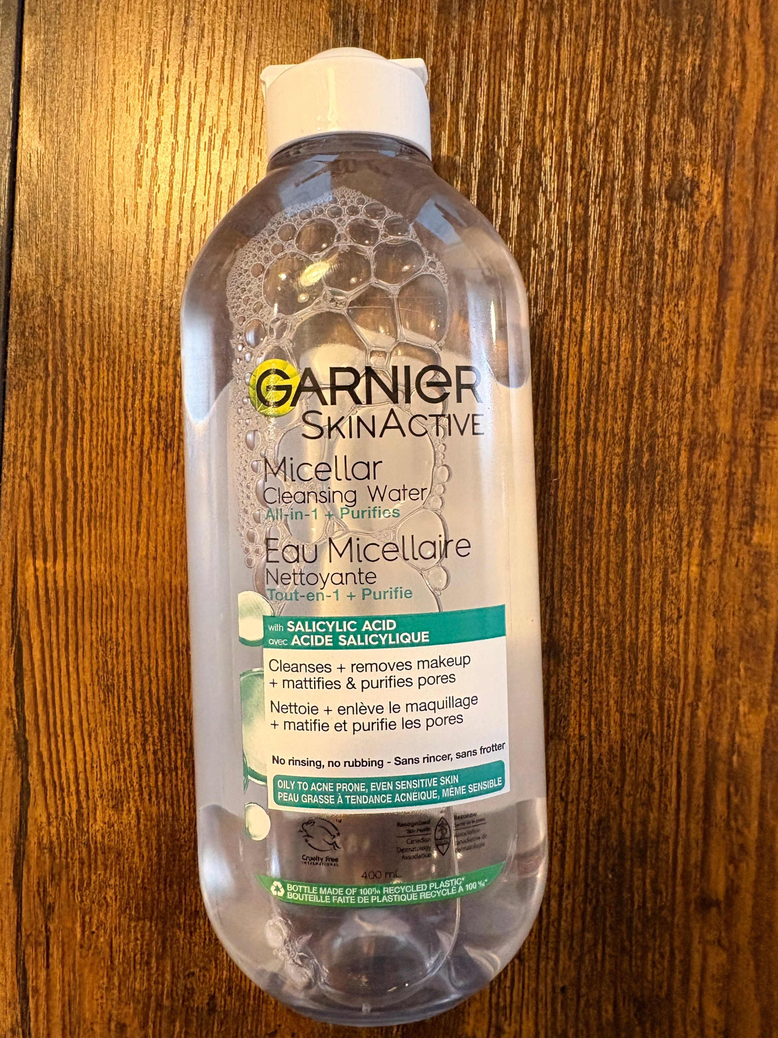 Garnier Micellar Cleansing Water + Salicylic Acid 400 mL - New