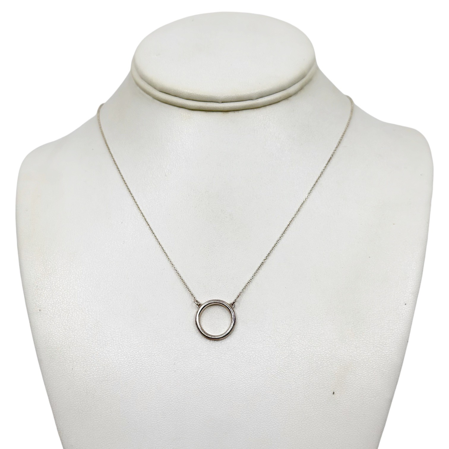 sterling silver circle necklace - GM1021 - photo 3