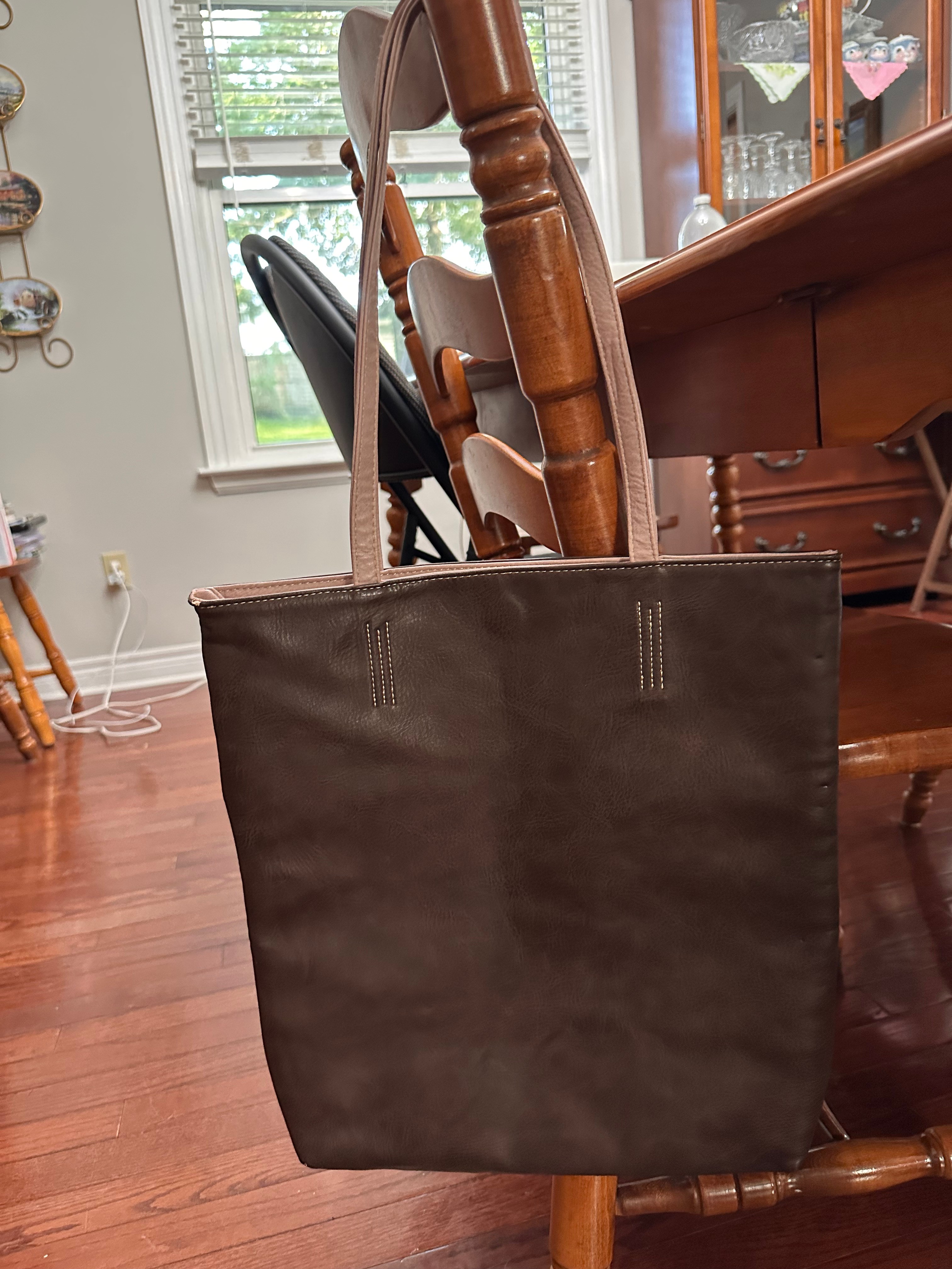 Brand New • Reversible Faux Leather • Shoulder Tote Purse