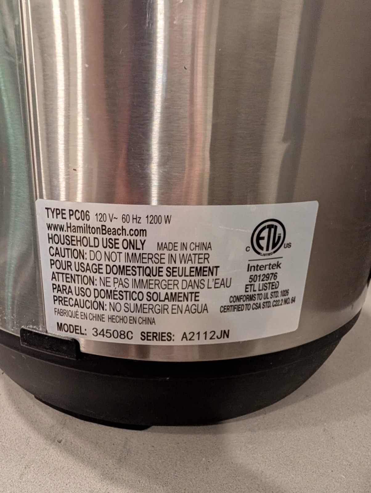 Hamilton Beach Electric Pressure Cooker / Instant Pot - photo 3