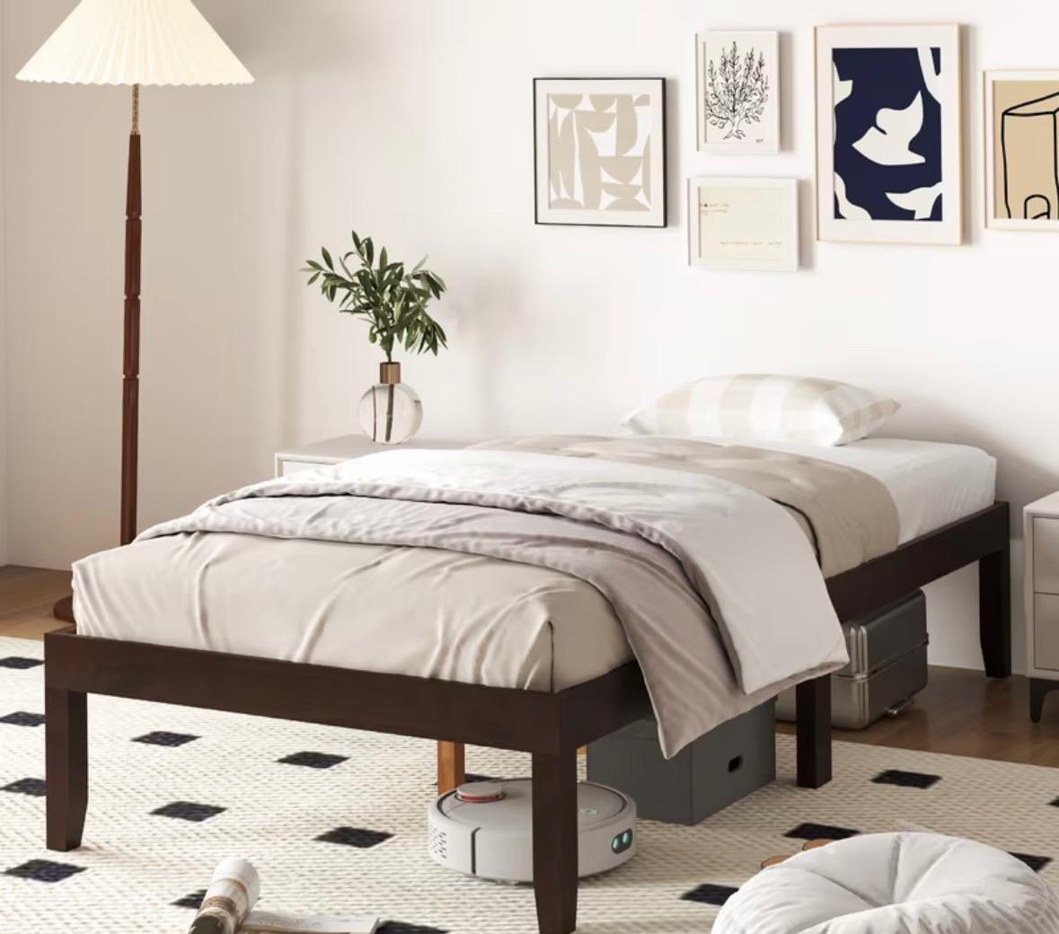 Solid Wood Twin Bed Frame