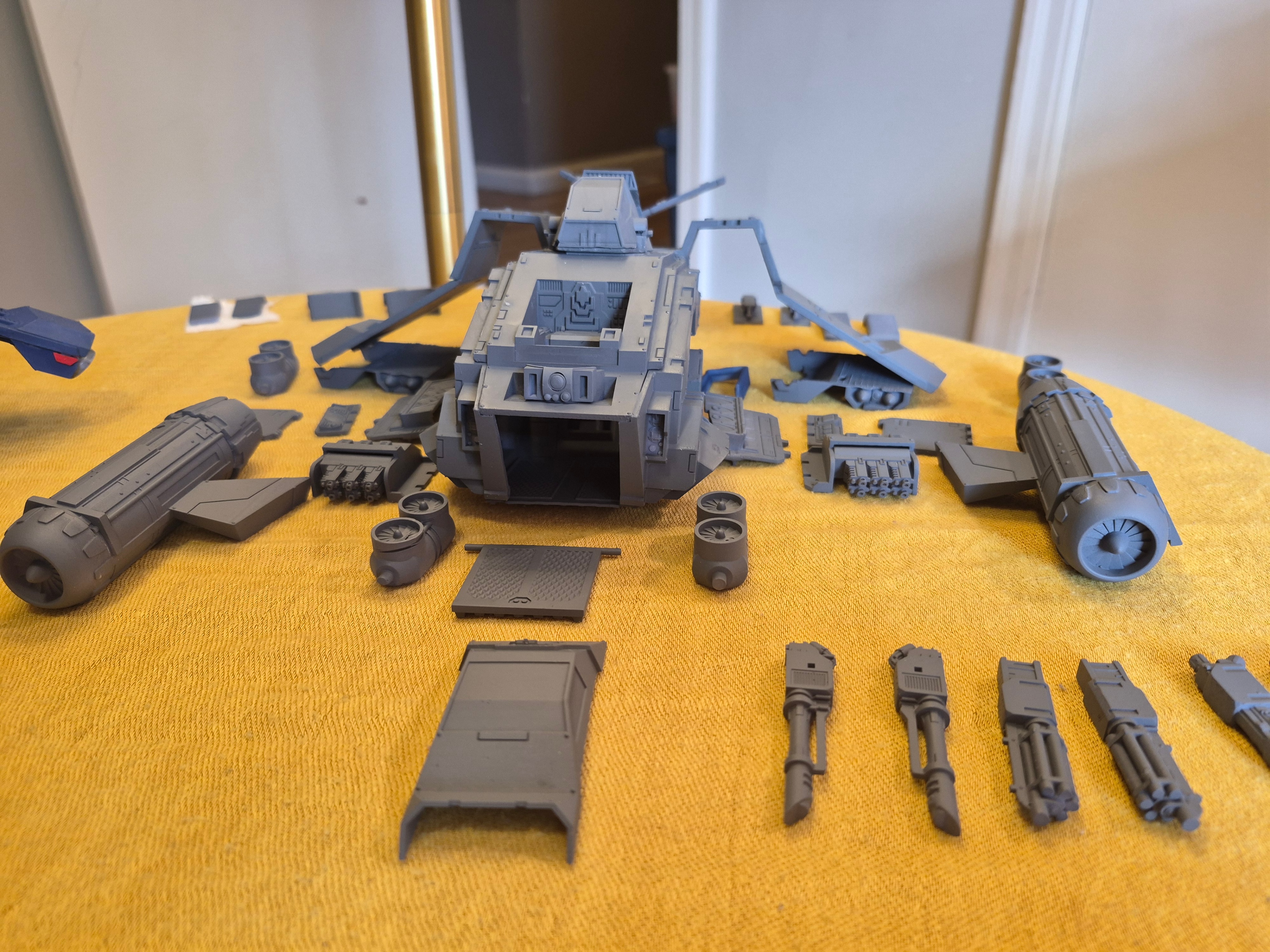 WH 40K compatible Jet. "Storm-x"-style proxy. Primed - photo 3