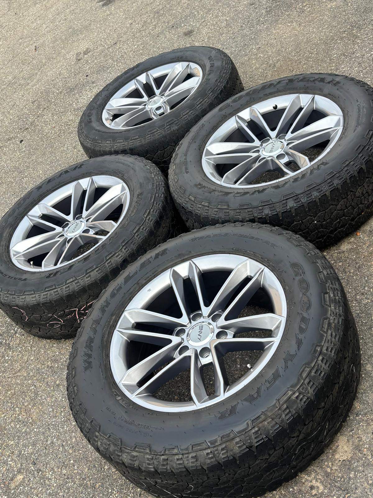 NEW 20”Envy(6x139)+used Goodyear A/T-Escalade/Tahoe/Sierra/Silv