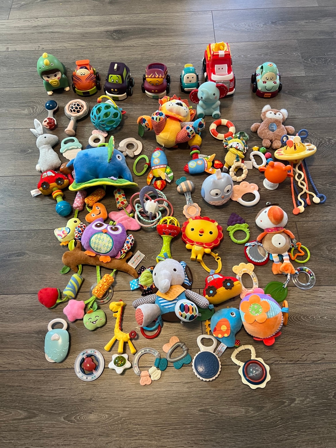 Baby Toys Lot (rattles, teethers, soft toys)