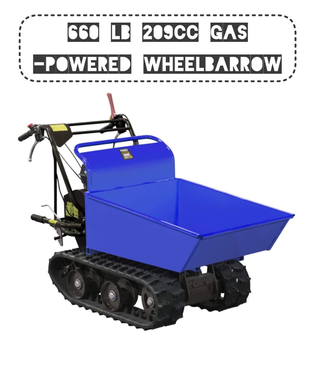 660 lb 209cc Gas-Powered Wheelbarrow