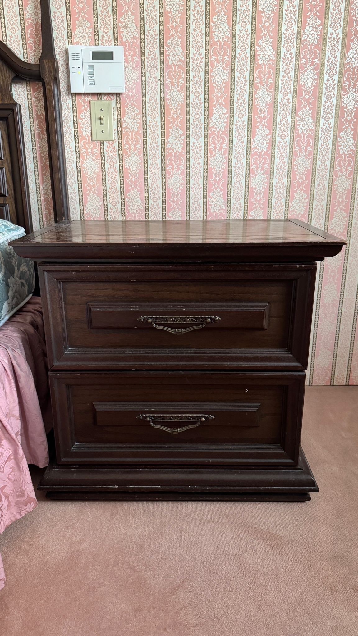 Beautiful Dark Wood Side Tables – C$115 Pair / C$65 Each