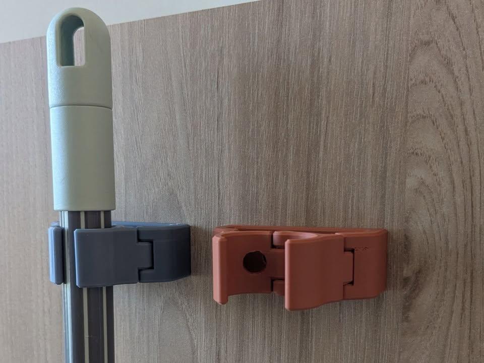 Custom 3D Printed Wall Mount Broom & Tool Holder Sized to Fit - photo 3