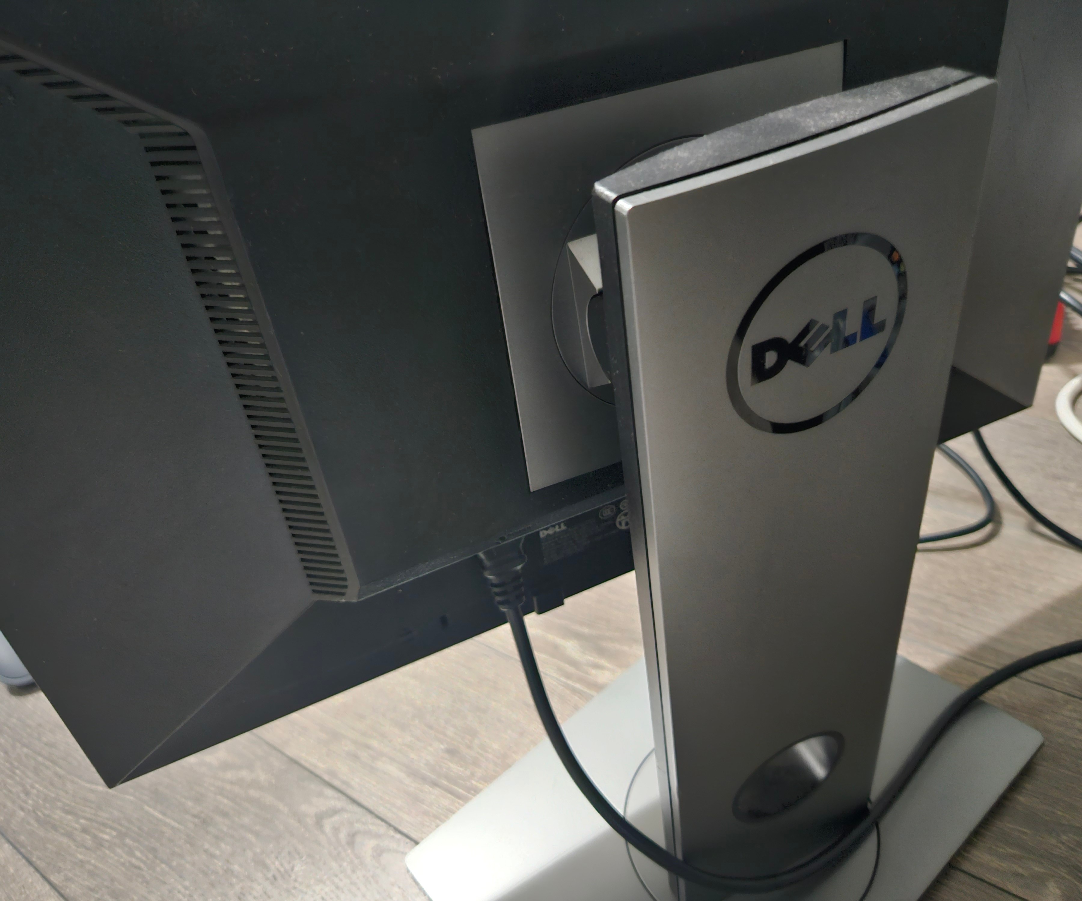Office desktop and monitor