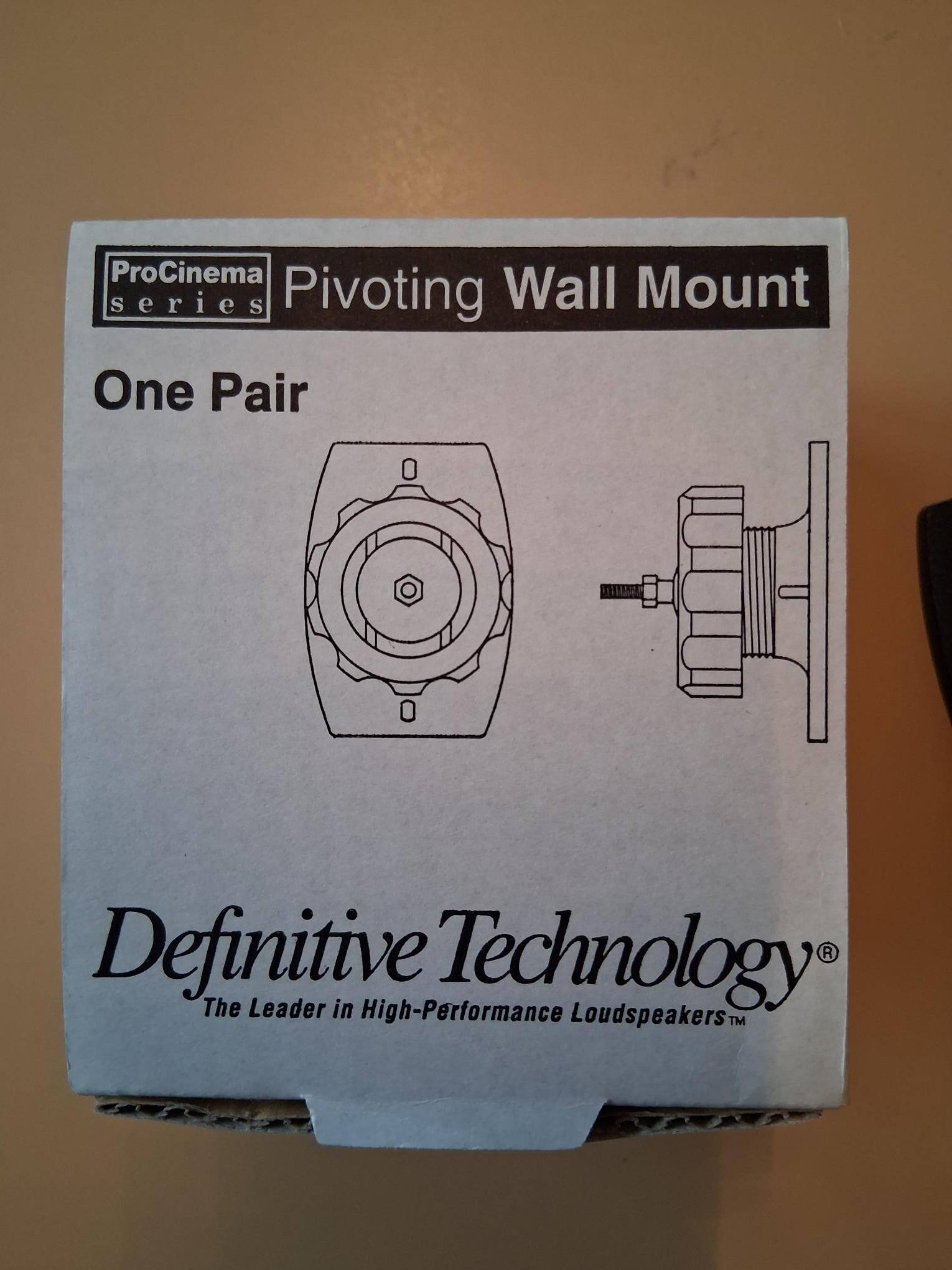 Pivoting Wall Mounts for Speakers by Definitive Technology