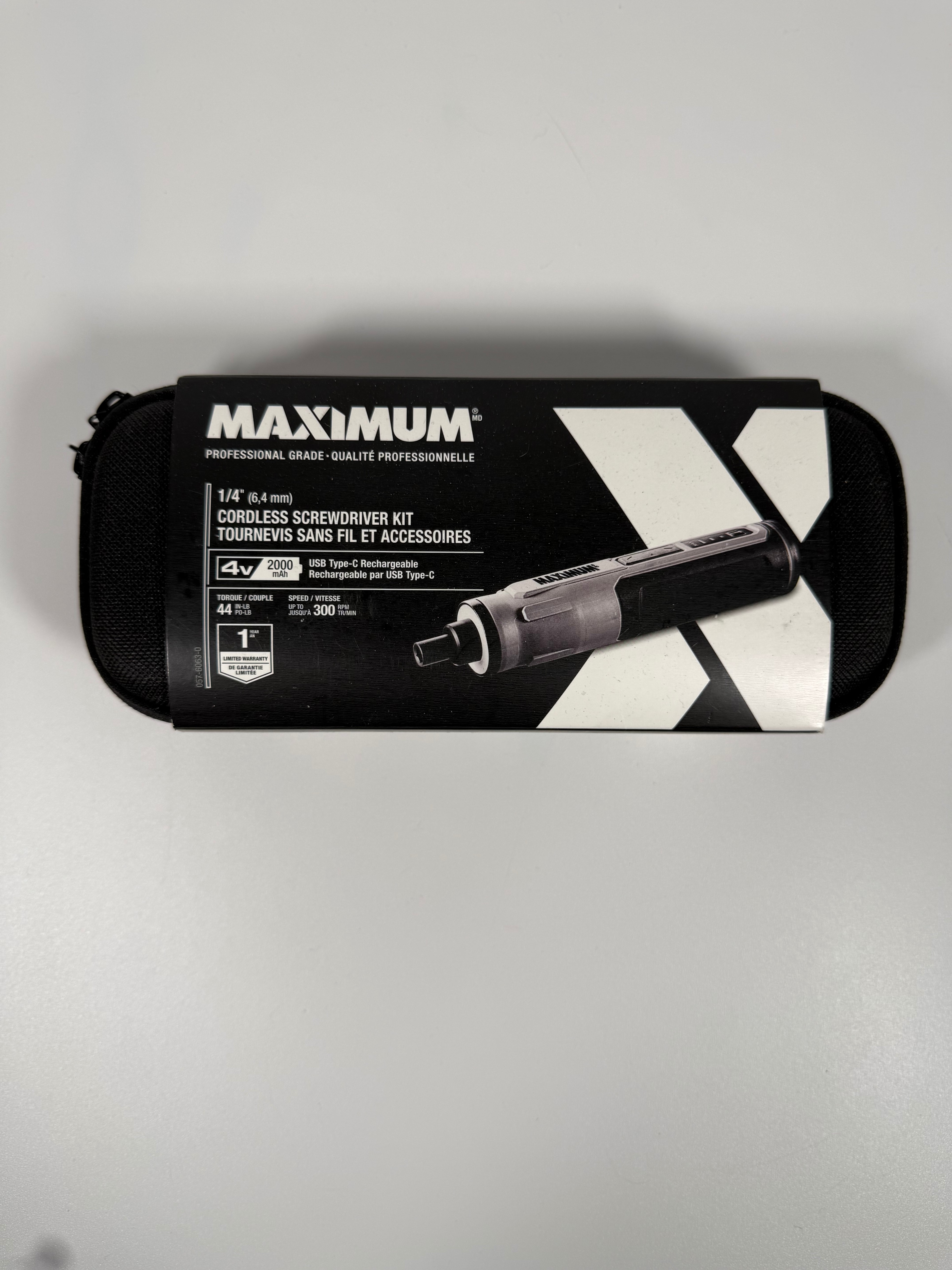 Maximum 4V Cordless Screwdriver Kit, New, 2 available