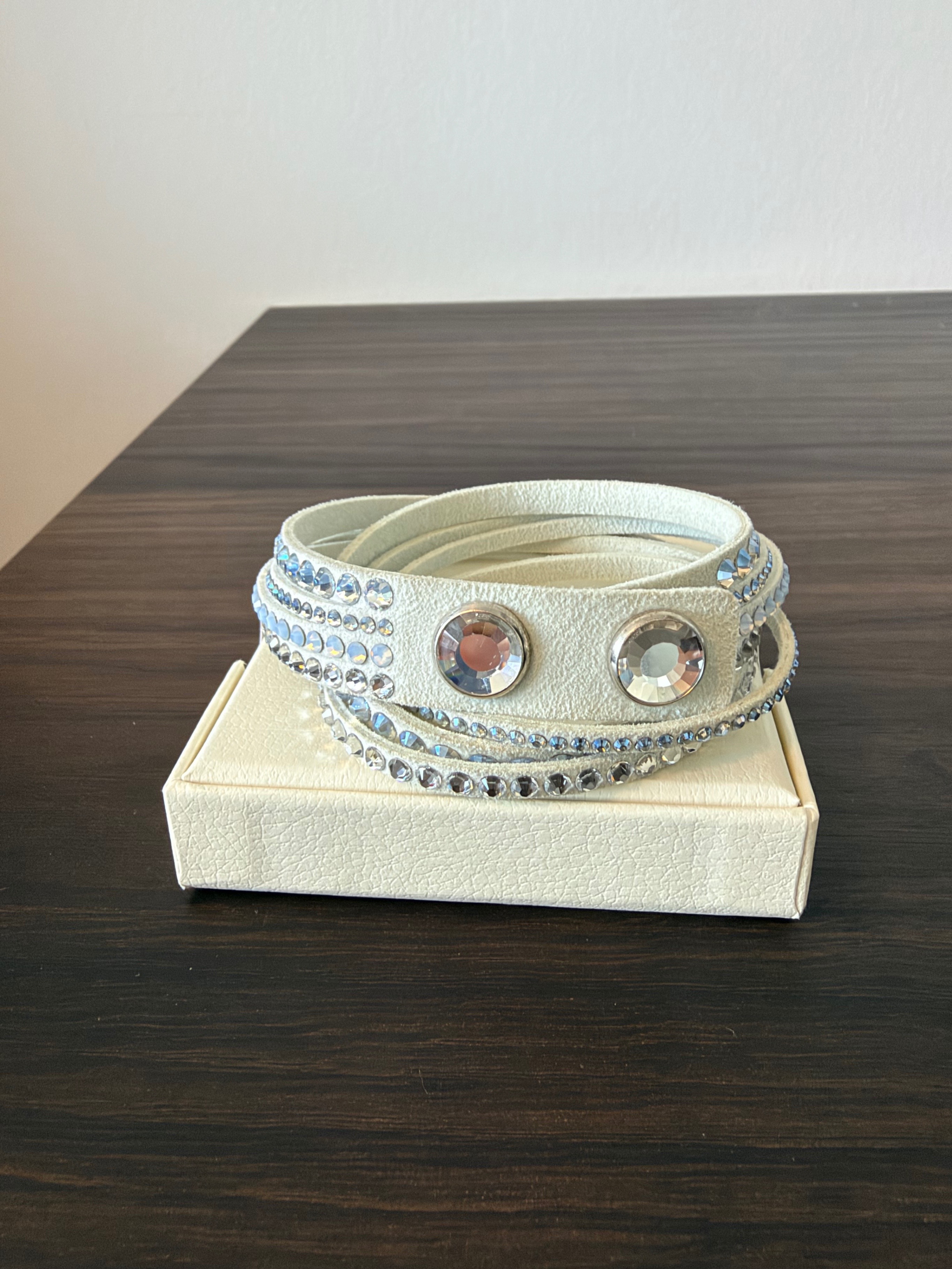 Swarovski Slake light grey double wrap bracelet - photo 4