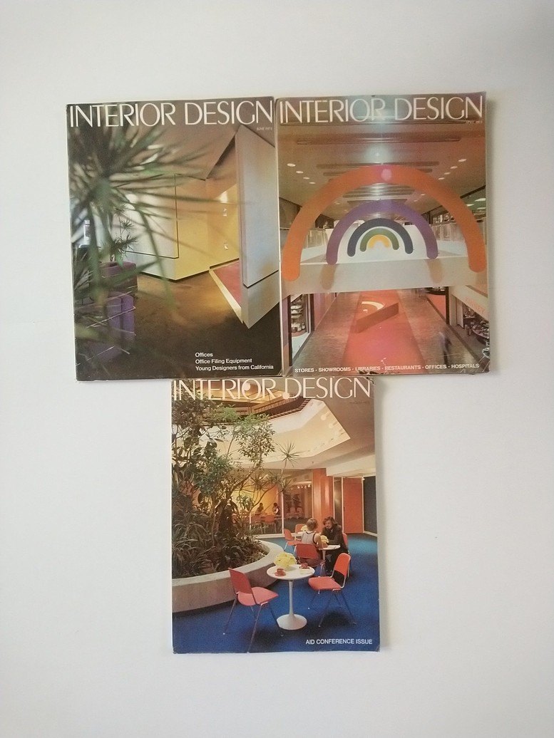 vintage 1973 Interior Design magazines!
