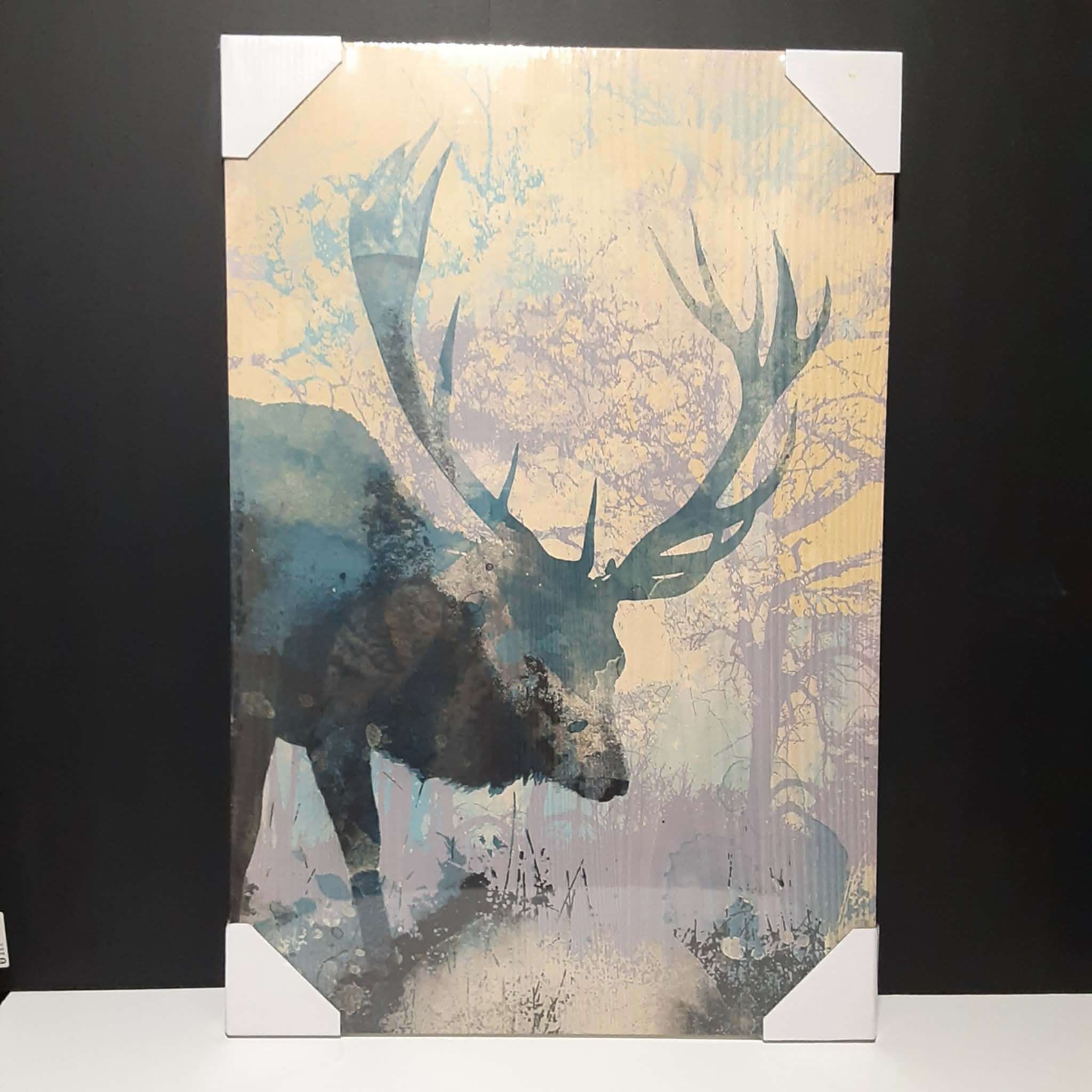 Deer Wall Art Printed on Wood Cabin Cottage Rustic Decor NEW - photo 4