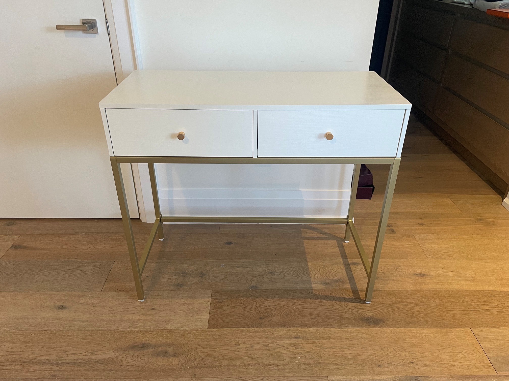 White and Gold Desk