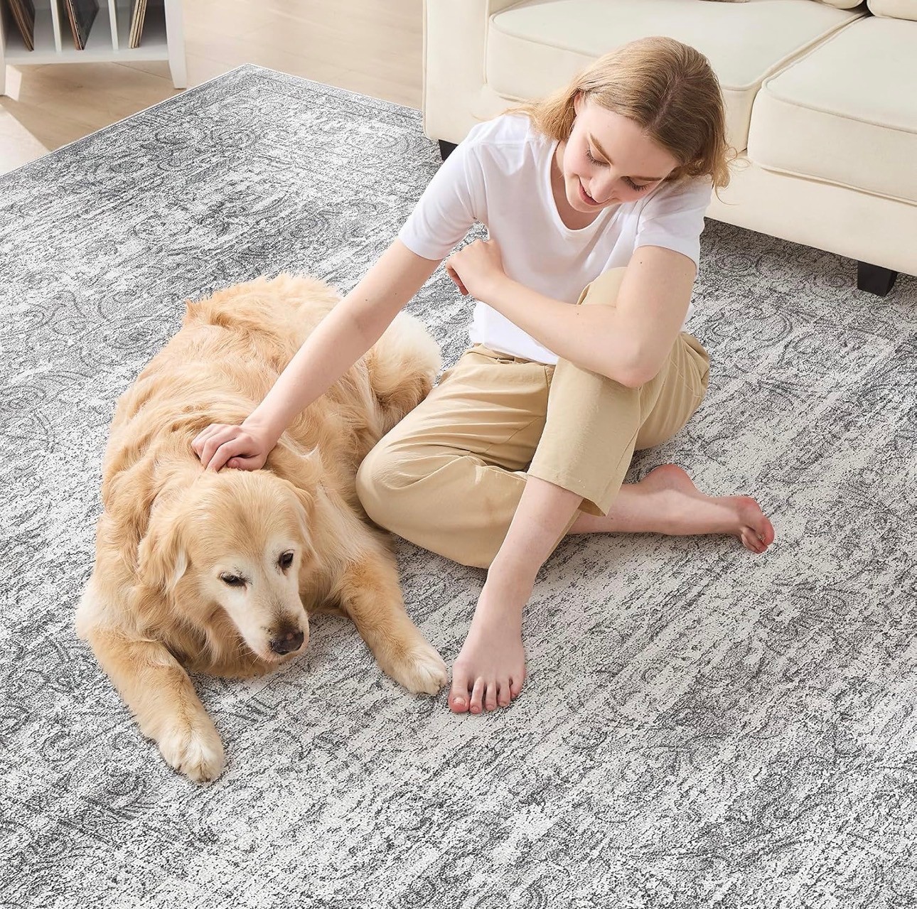 Area Rug 10x14ft Abstract Large Soft Indoor Washable Modern L PI - photo 4